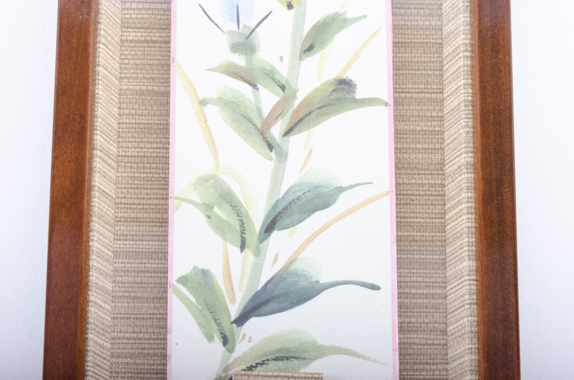 Japanese Floral Watercolor Paintings, Late 20th Century