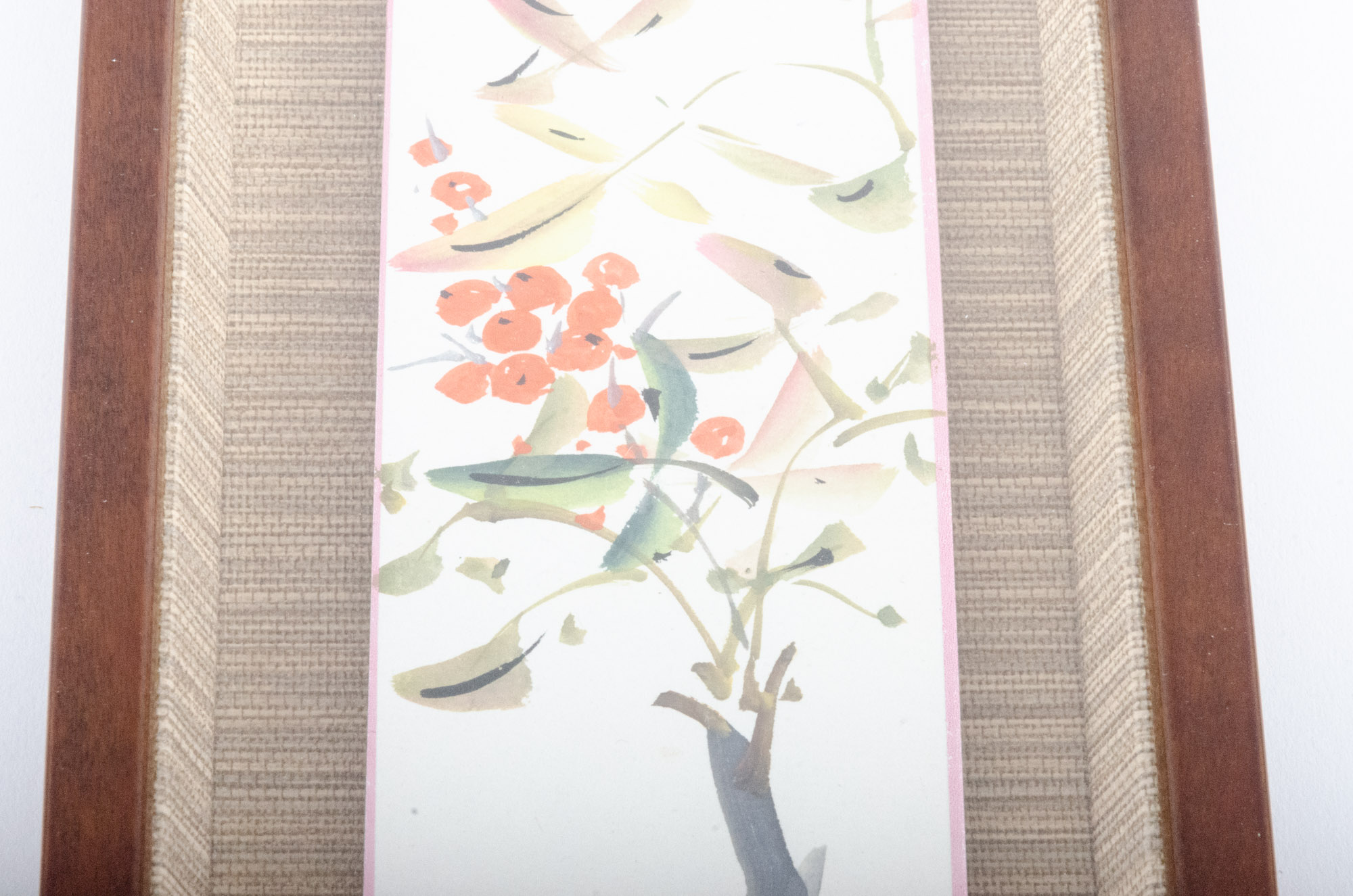 Japanese Floral Watercolor Paintings, Late 20th Century