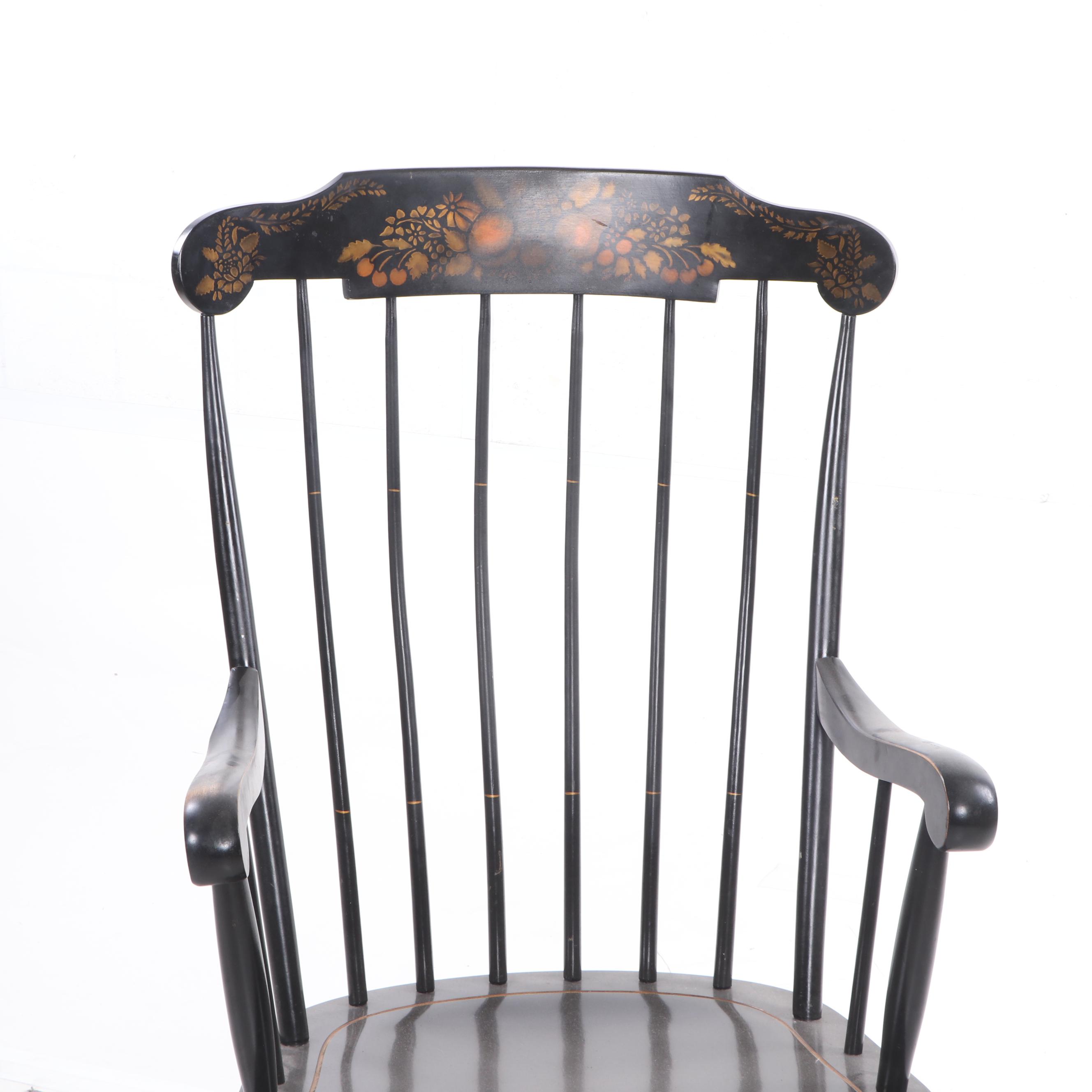 Nichols and Stone Boston Rocker Painted Wood Rocking Chair, Contemporary