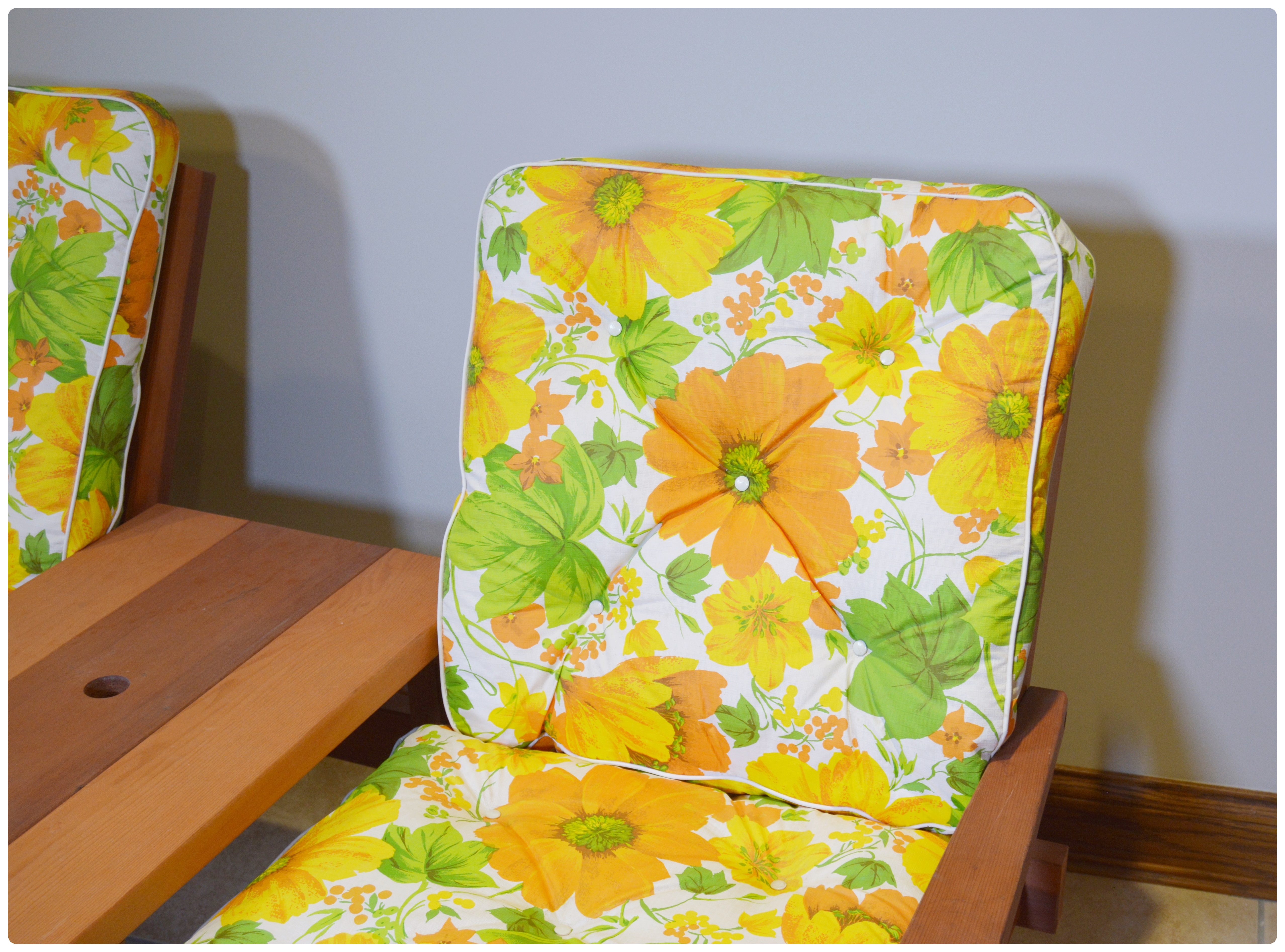 Cedar Two Seat Patio Bench with Center Table, Mid-20th Century