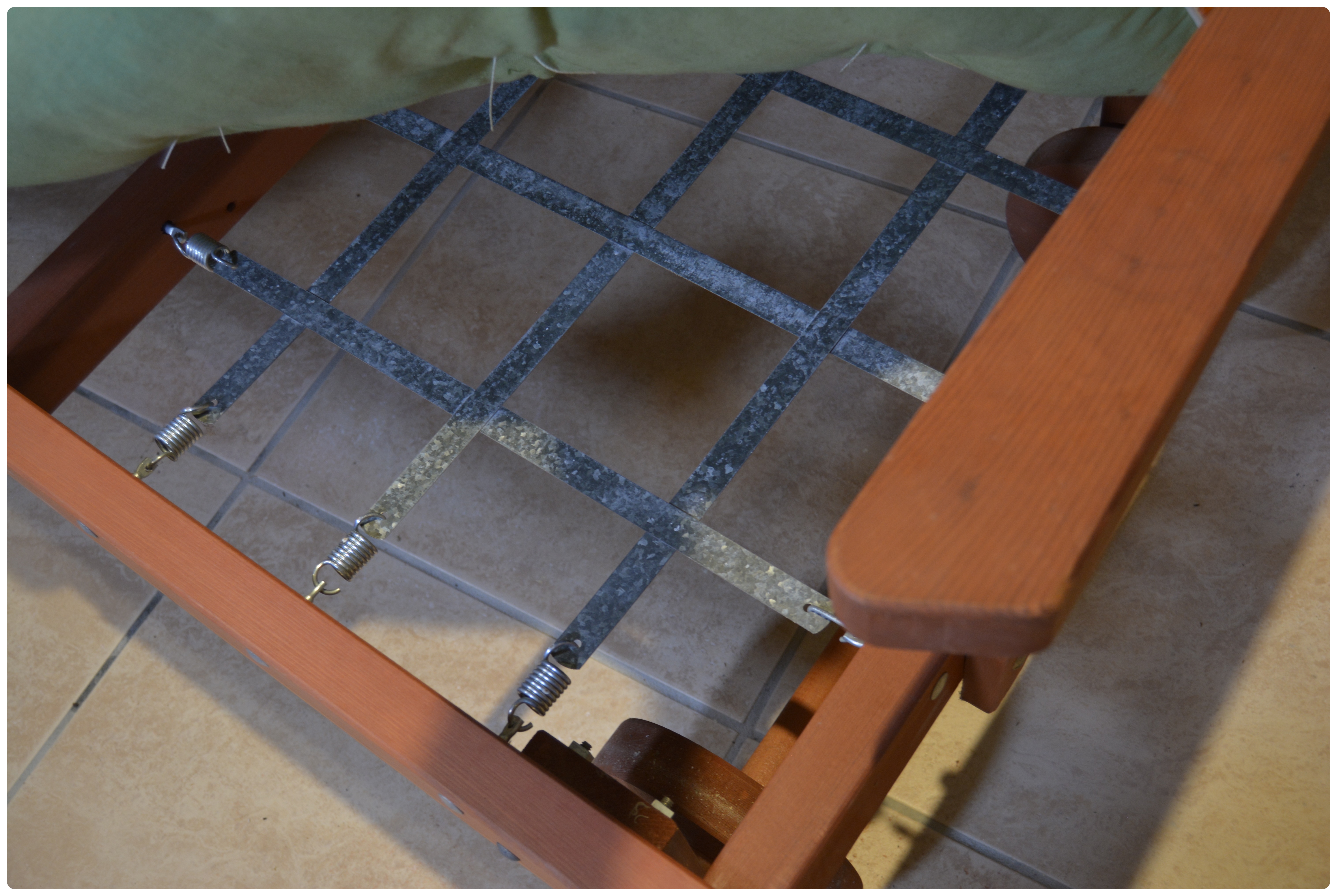 Cedar Two Seat Patio Bench with Center Table, Mid-20th Century