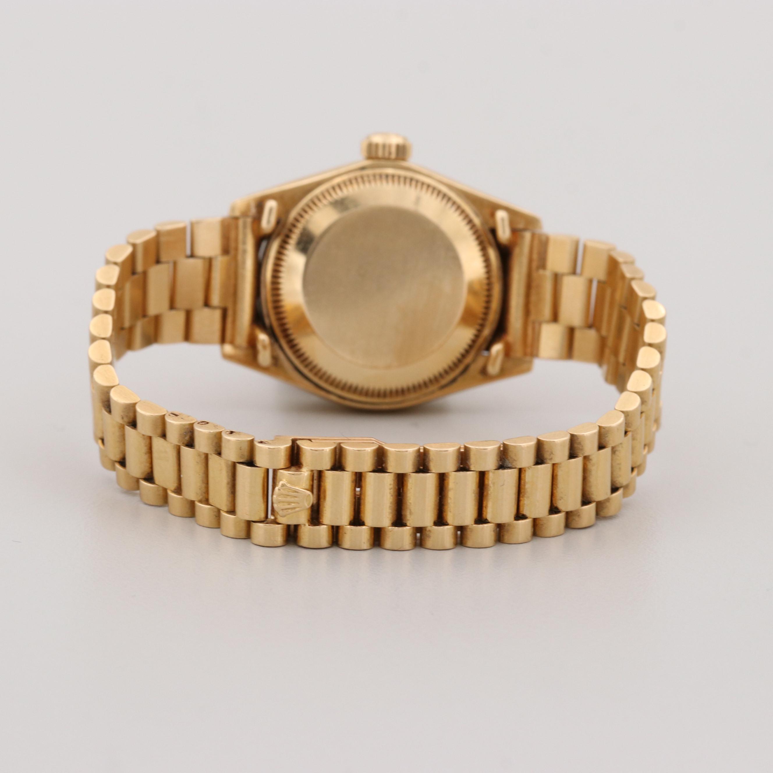 Rolex Ladies President Datejust 18K Yellow Gold Watch, 1979