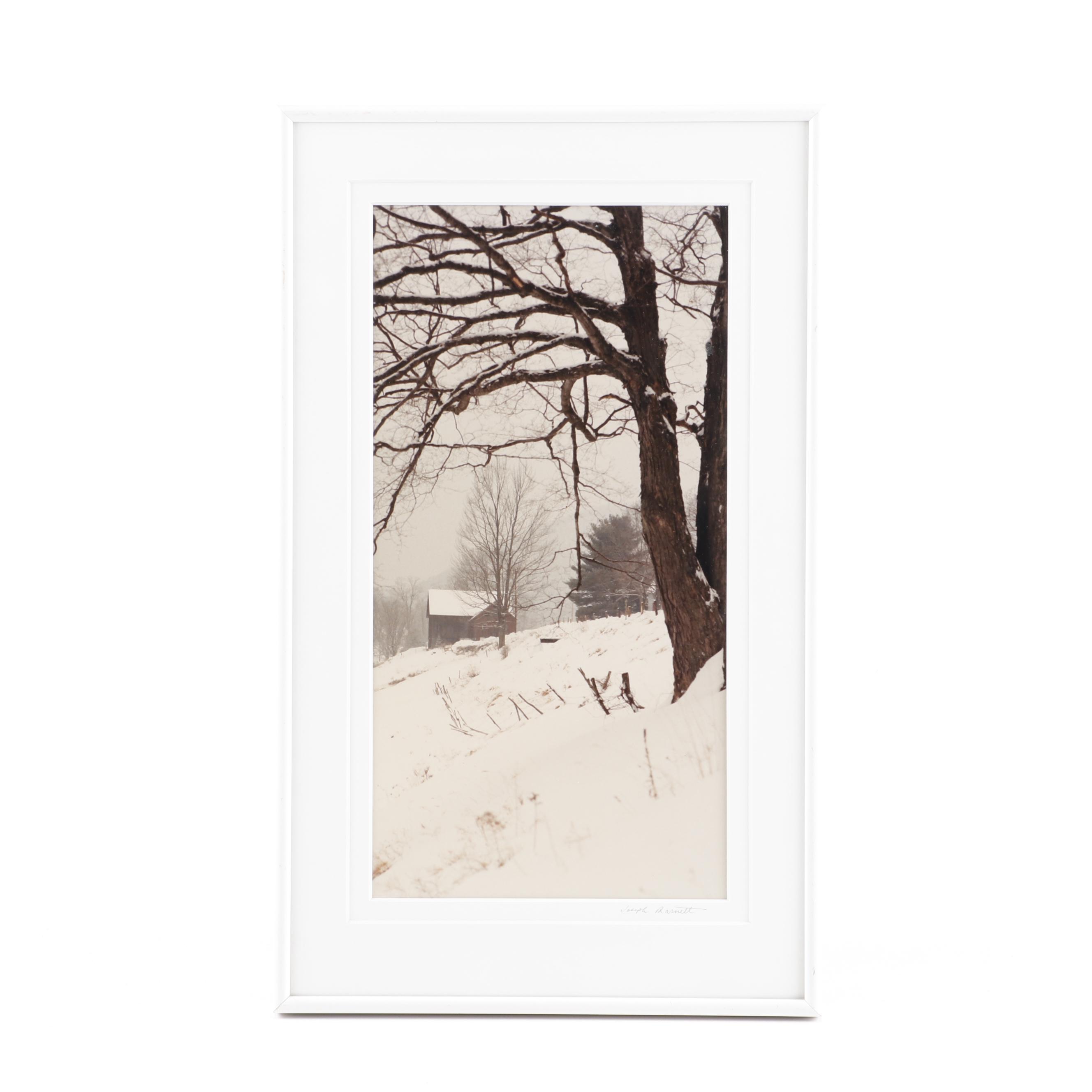 Joseph Barnett Photograph of a Winter Landscape