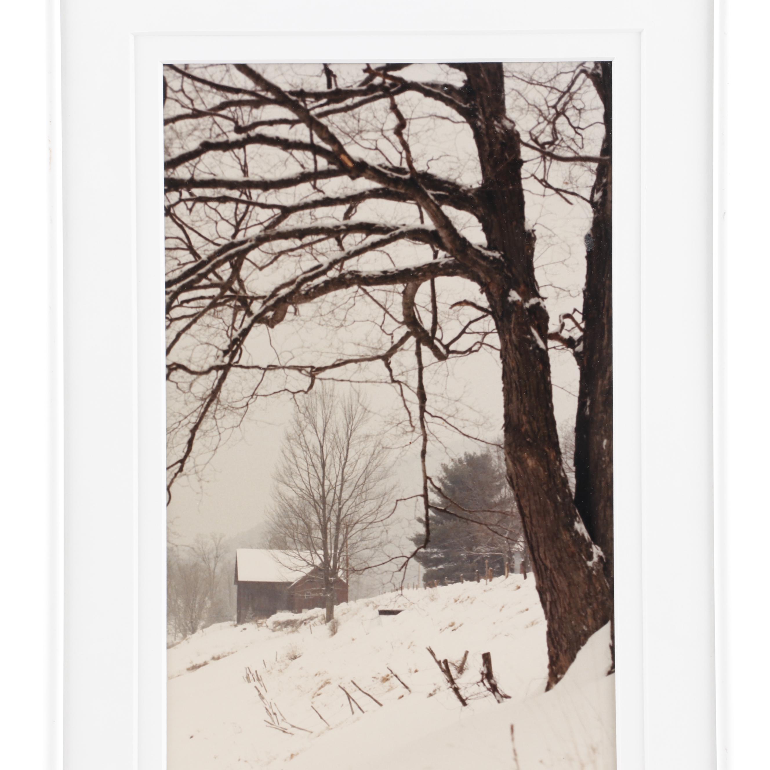 Joseph Barnett Photograph of a Winter Landscape