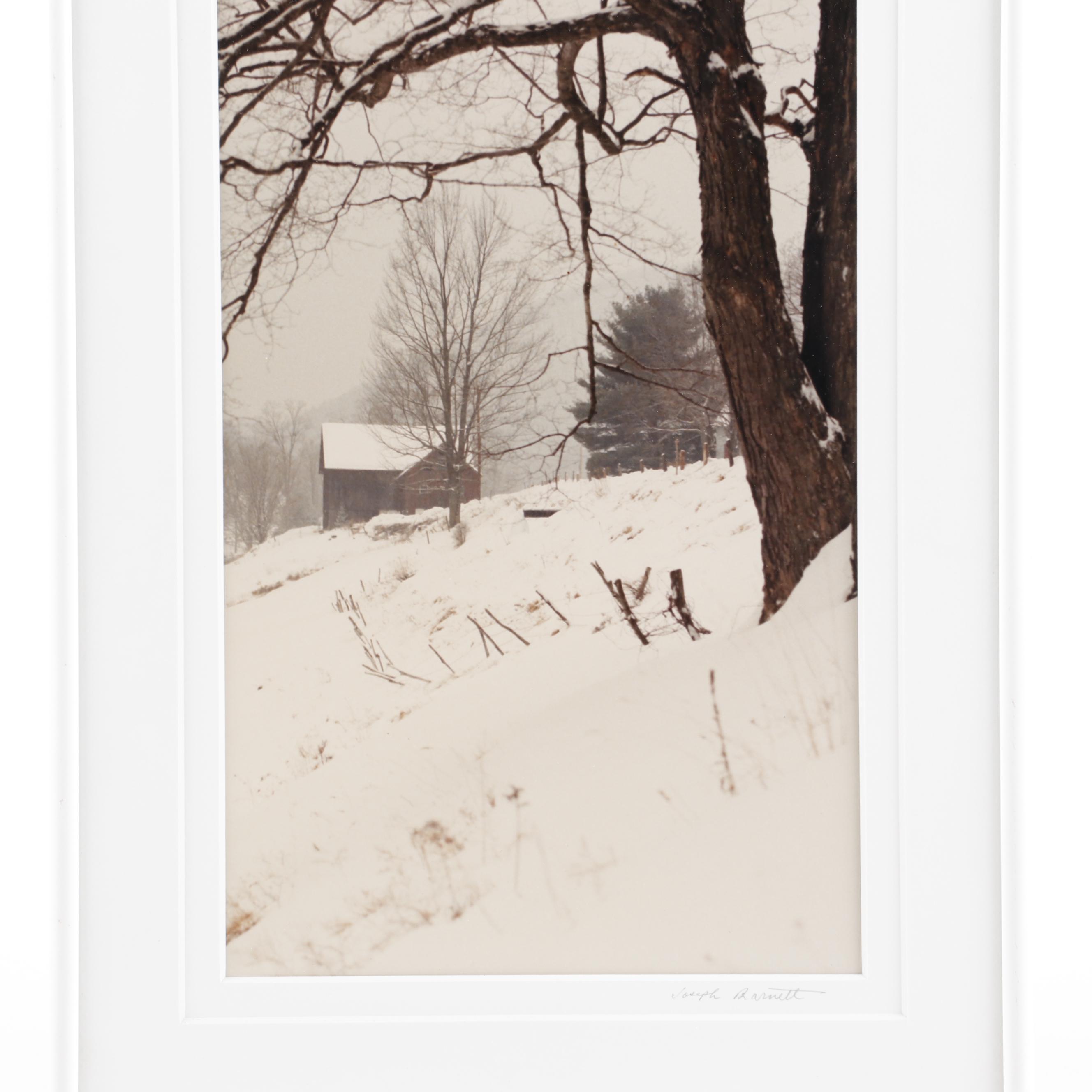 Joseph Barnett Photograph of a Winter Landscape