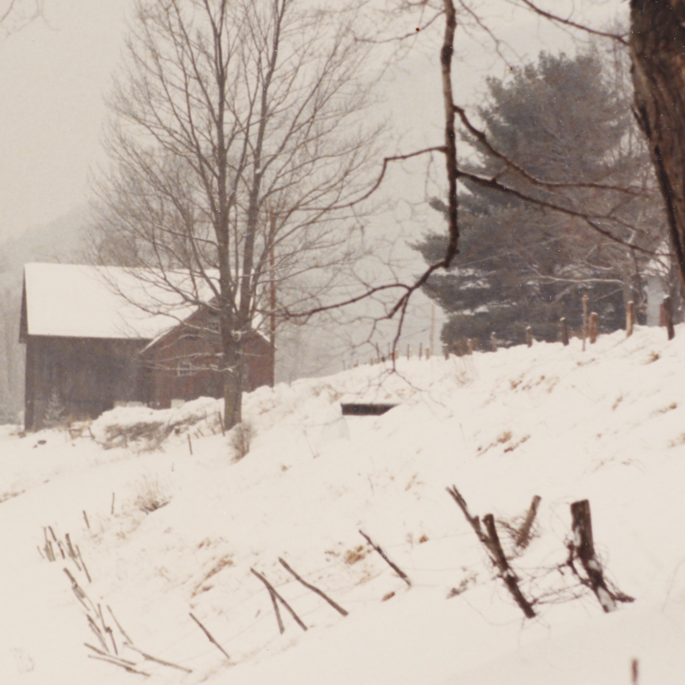 Joseph Barnett Photograph of a Winter Landscape