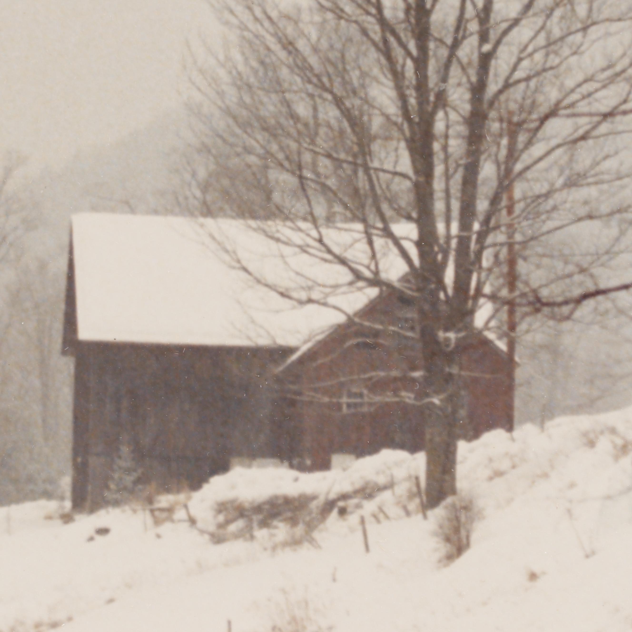 Joseph Barnett Photograph of a Winter Landscape