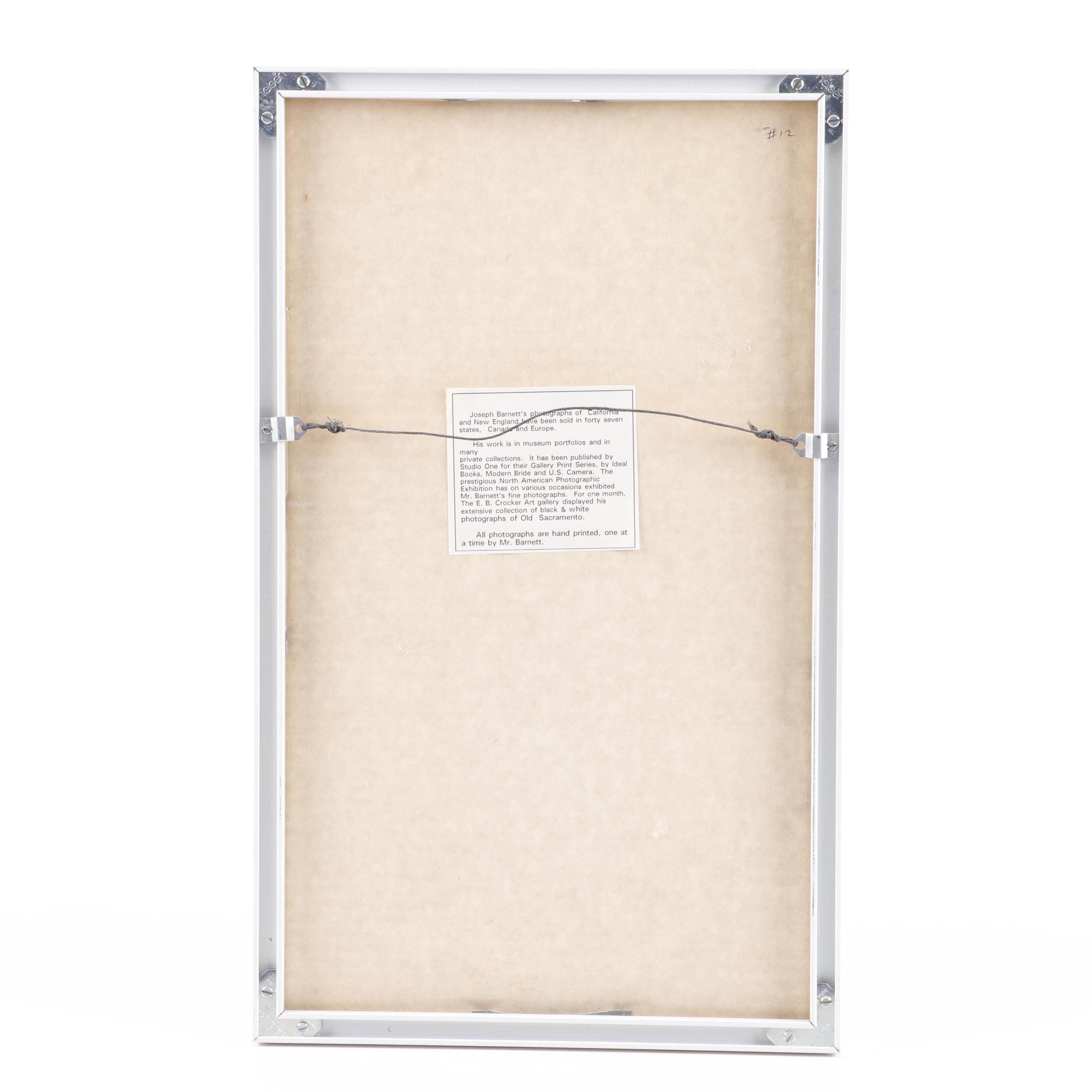 Joseph Barnett Photograph of a Winter Landscape