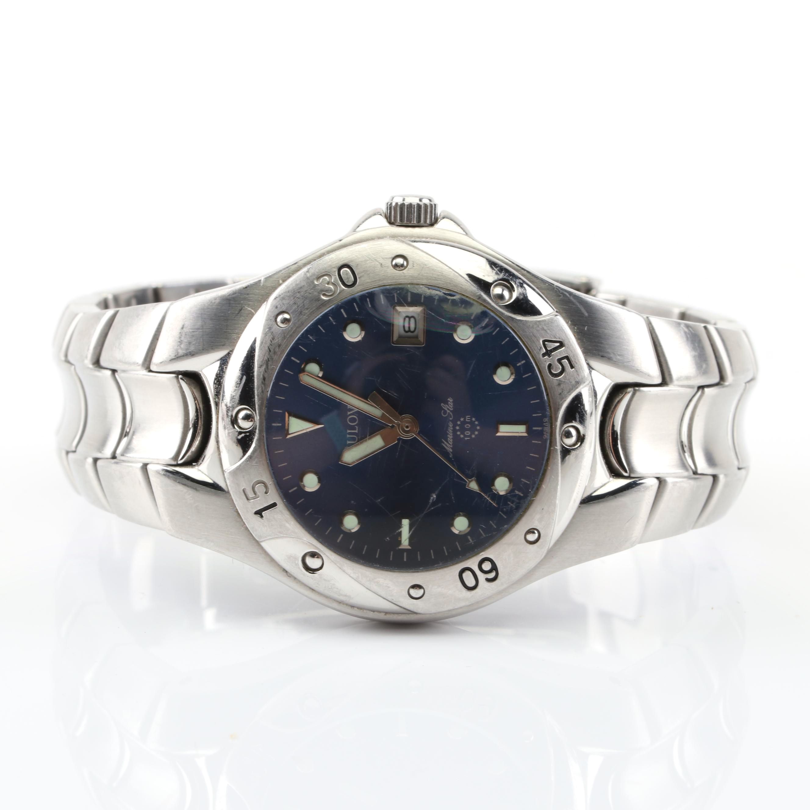Bulovia Stainless Steel Marine Star Watch