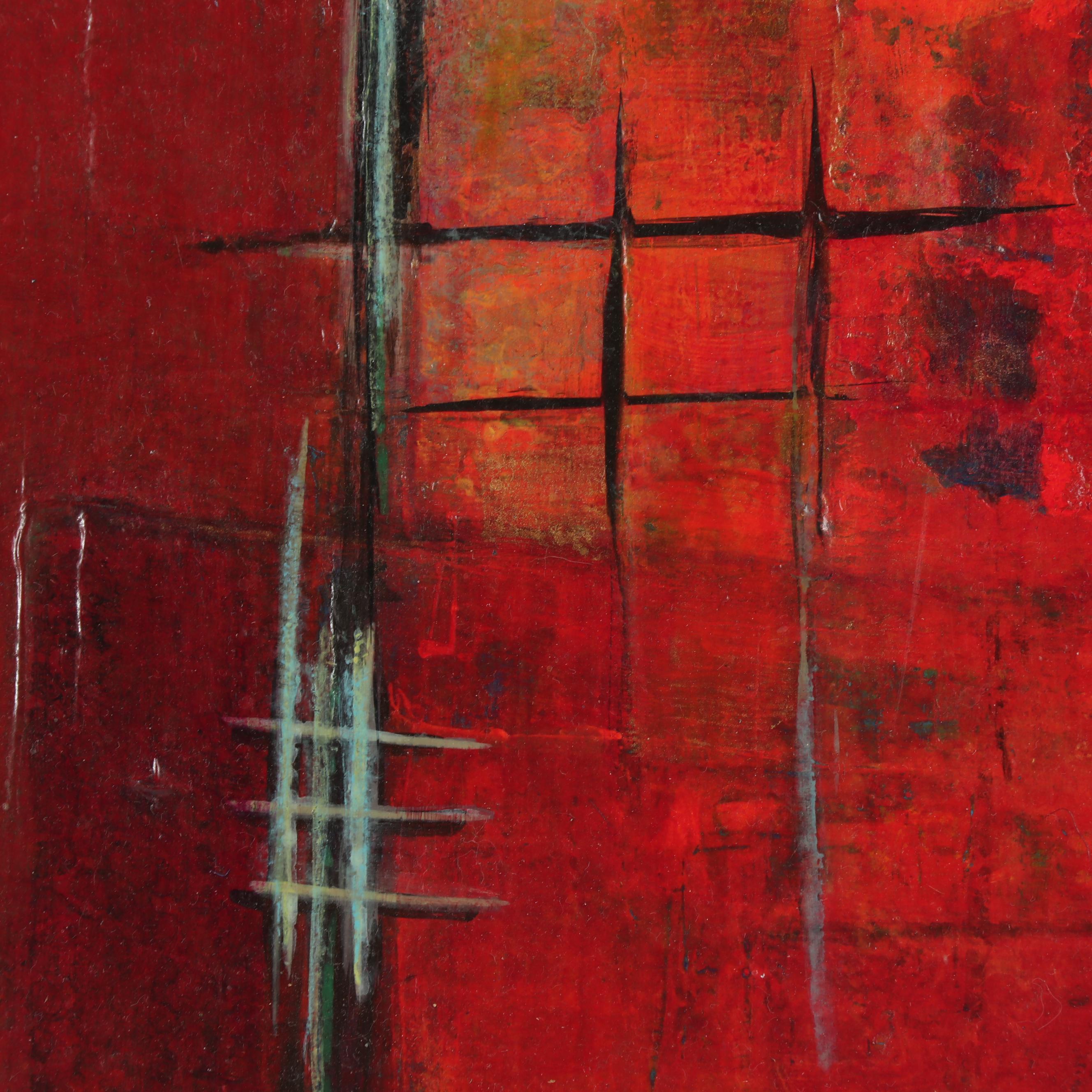 Jo Moncrief Acrylic Painting "Hidden Dimension"