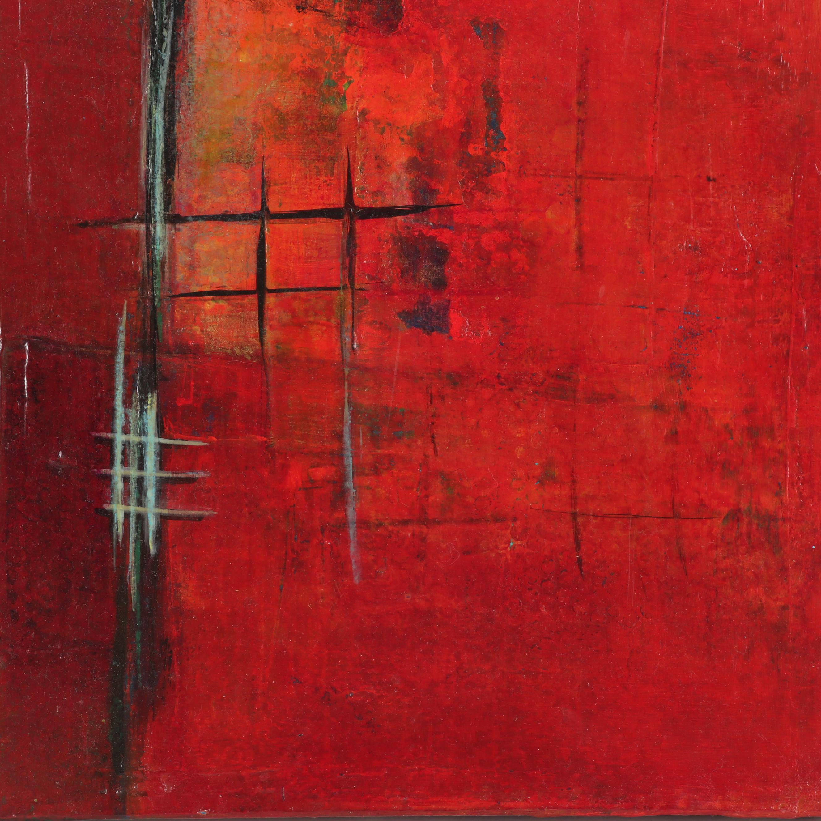 Jo Moncrief Acrylic Painting "Hidden Dimension"