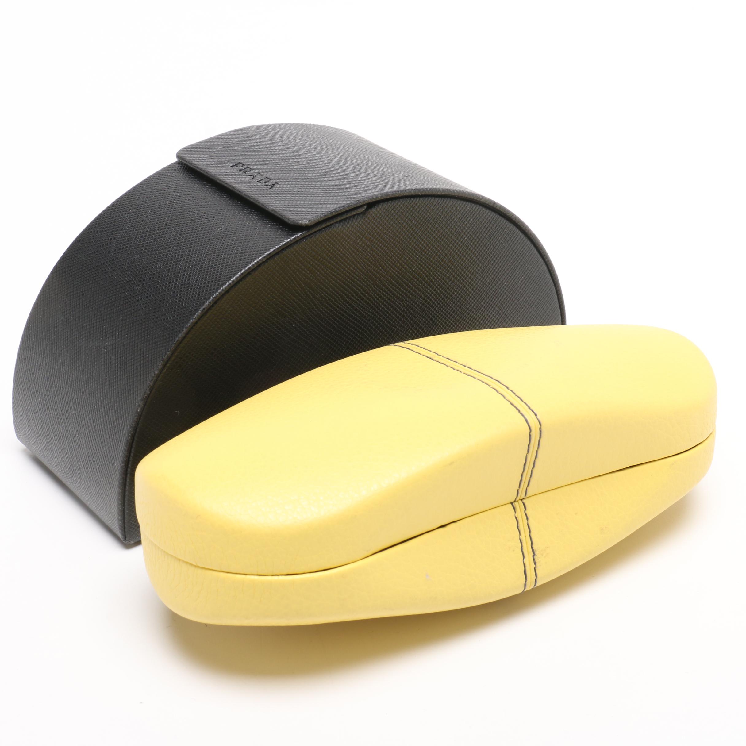 Prada Shield Sunglasses with Rhinestone Accents and Other Designer Sunglasses