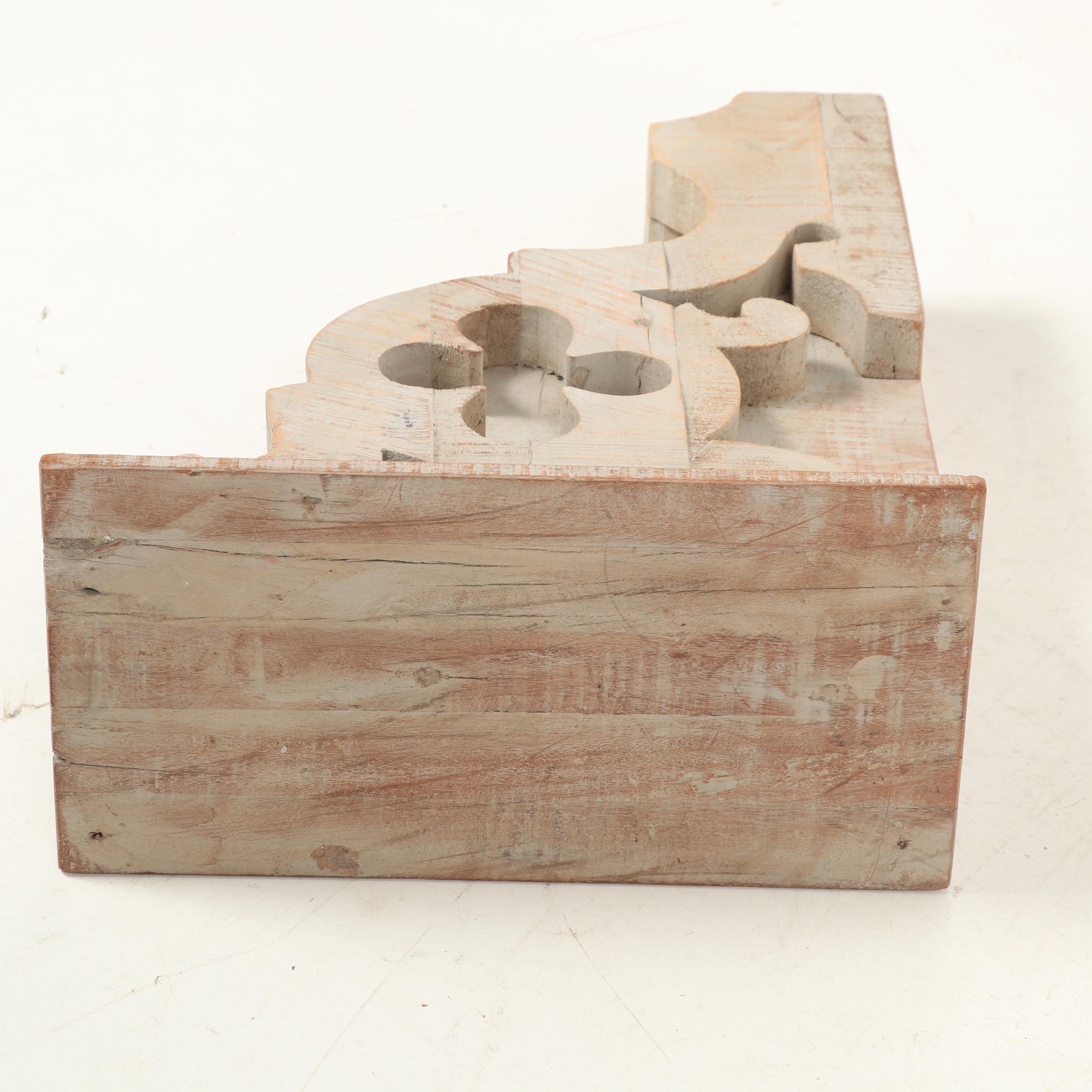 Restoration Hardware Large Wooden Gothic Style Corbels