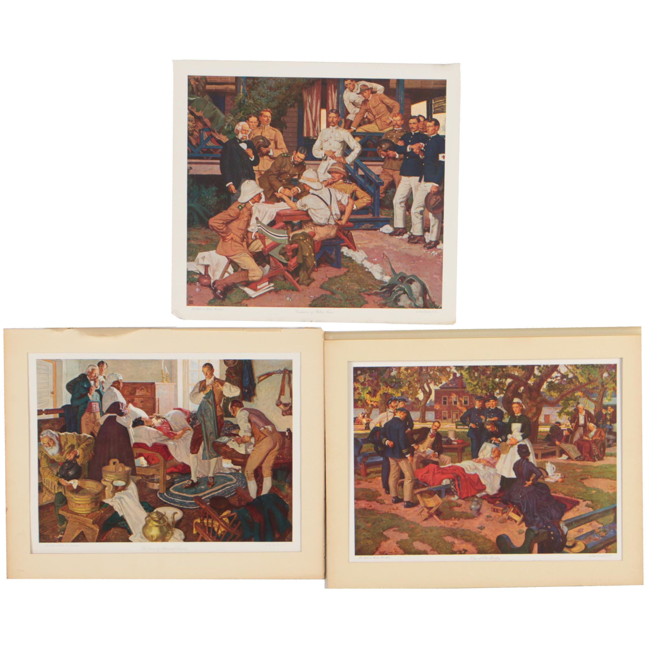 Offset Lithographs after Dean Cornwell "Pioneers of American Medicine" Series