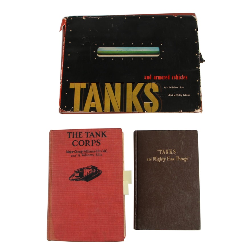 Books on Military Tanks featuring "Tanks and Armored Vehicles" by Robert J. Icks