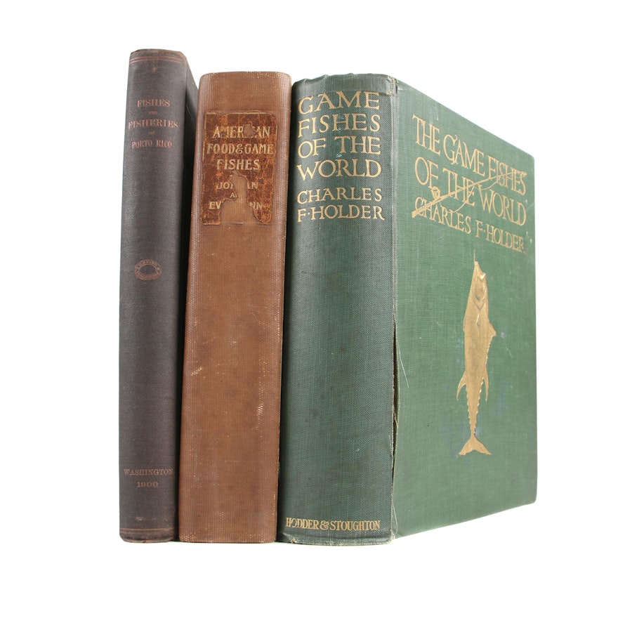 Books on Fishing featuring "Game Fishes of the World" by Charles F. Holder, 1913