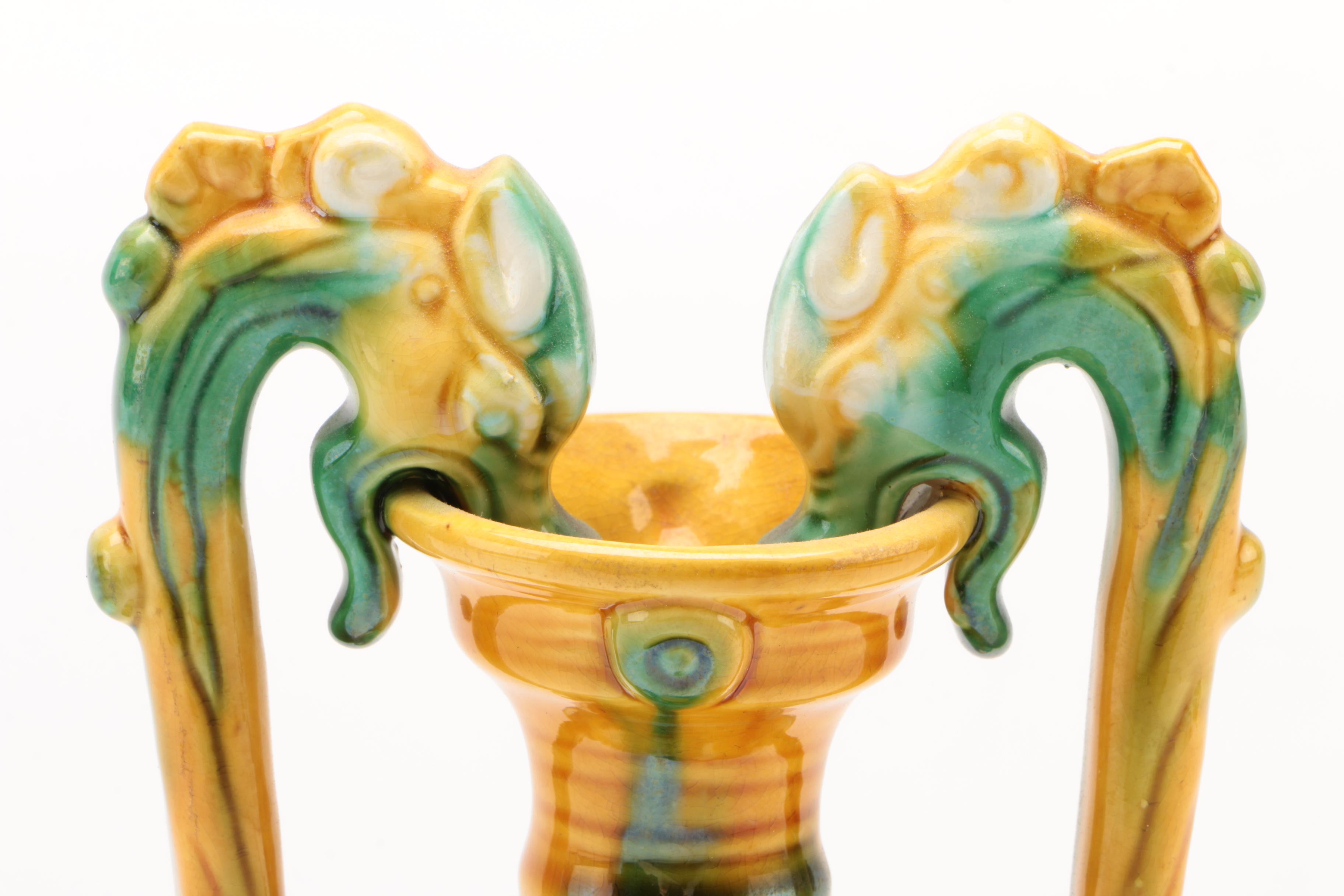 Chinese Sancai Ceramic Amphora