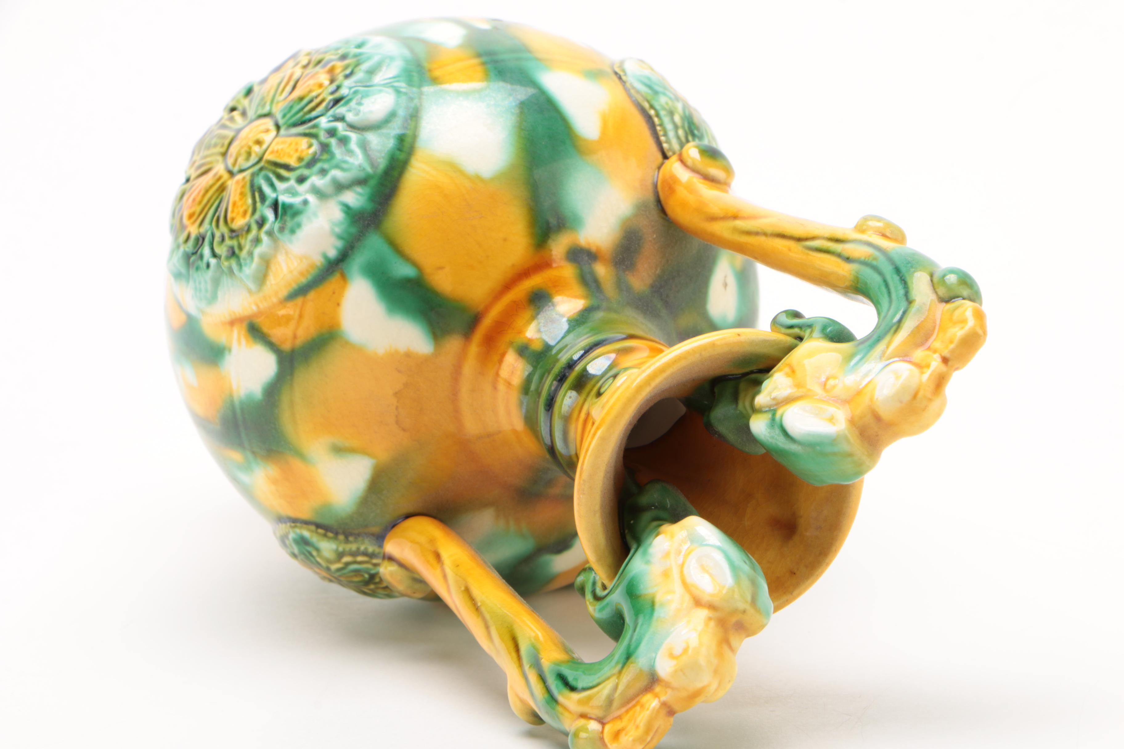 Chinese Sancai Ceramic Amphora