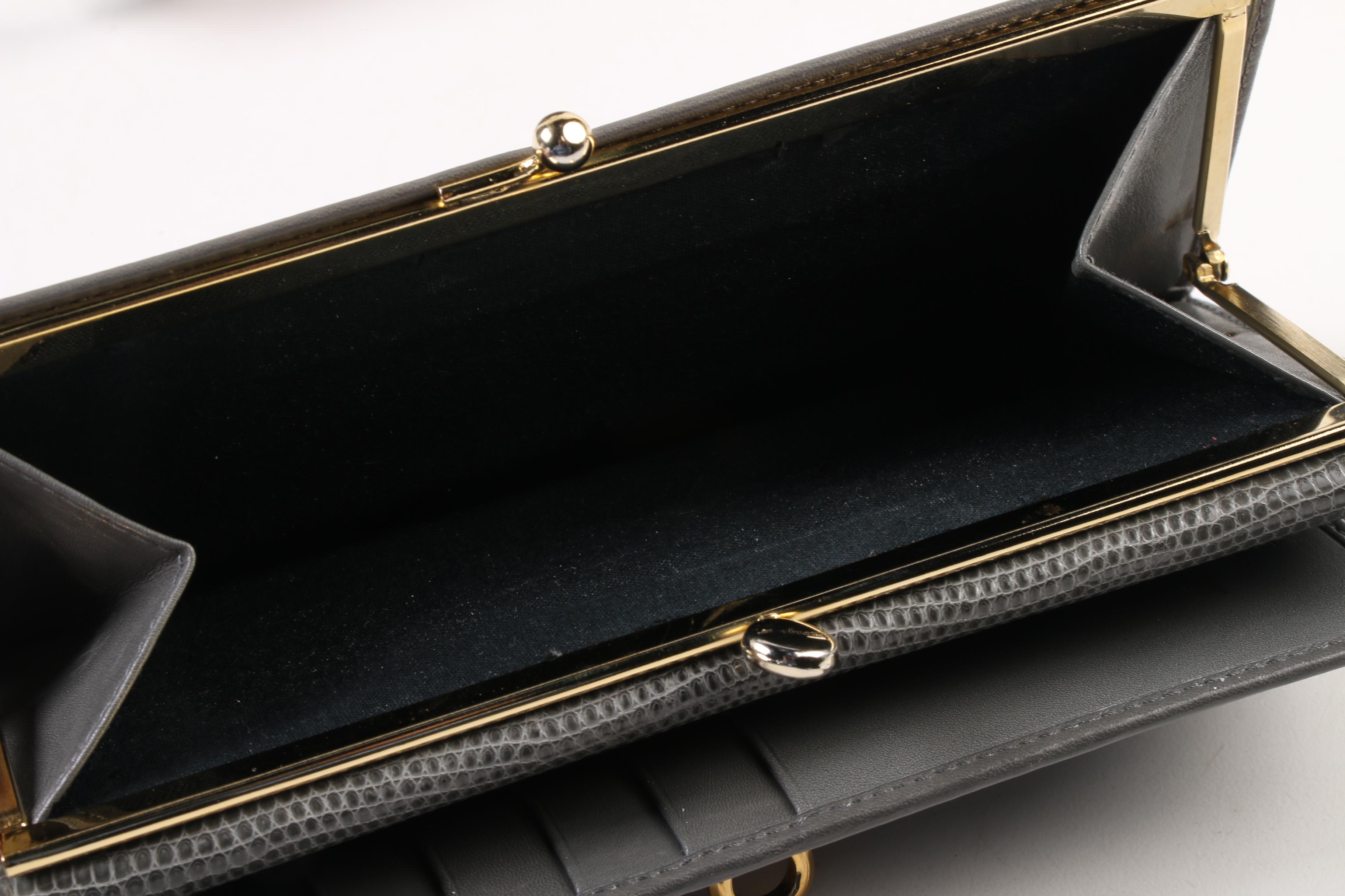 Salvatore Ferragamo Trapezium Bag and Trifold Gancini Wallet, Made in Italy