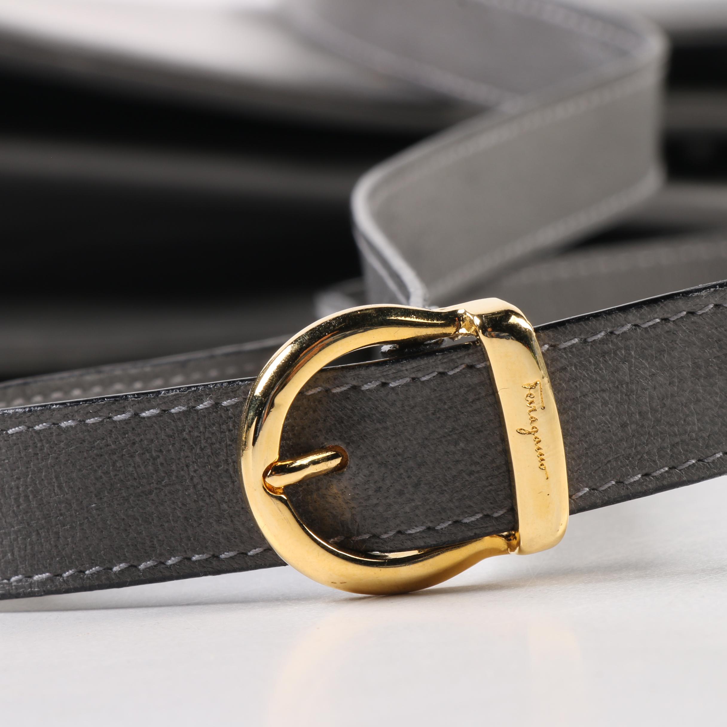 Salvatore Ferragamo Trapezium Bag and Trifold Gancini Wallet, Made in Italy