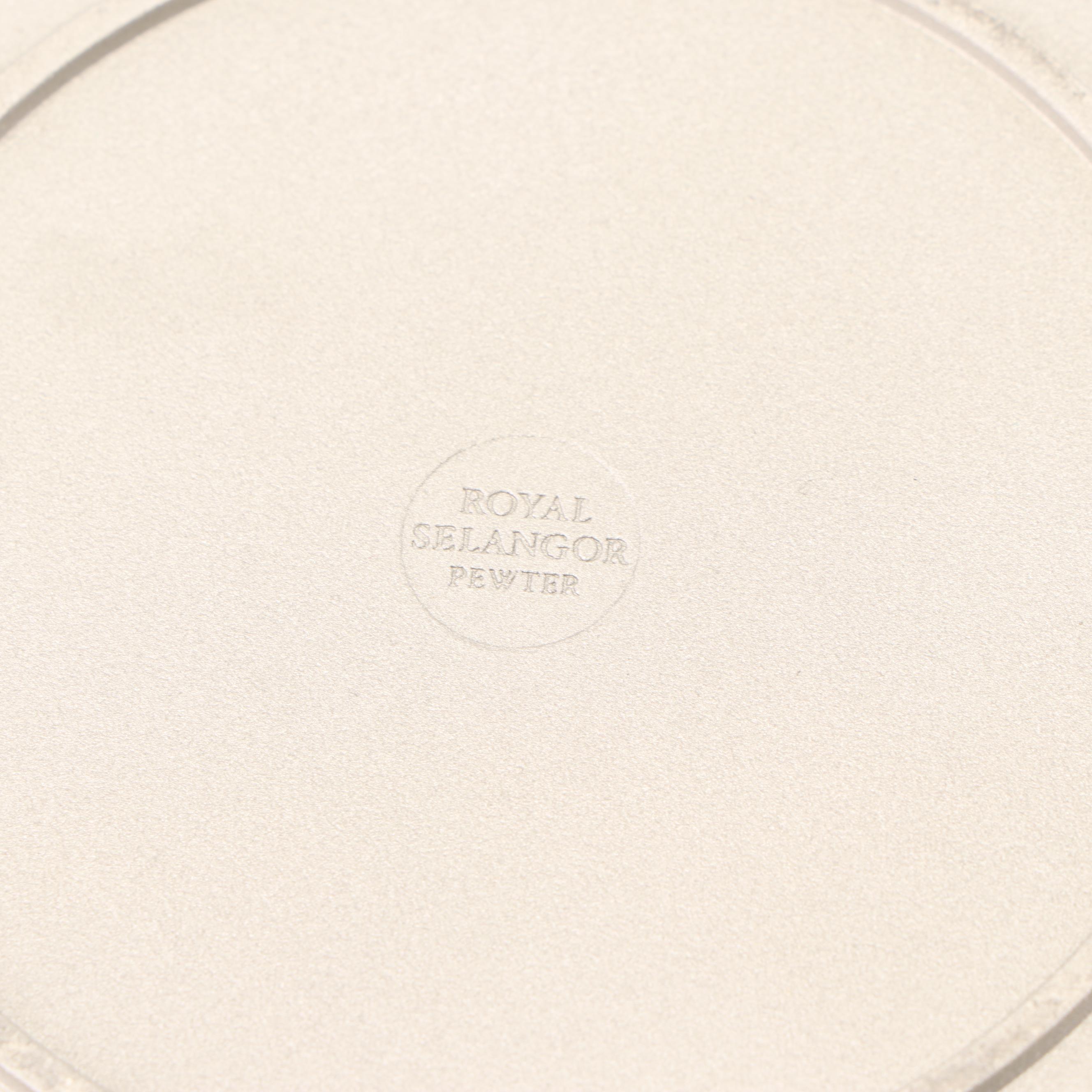 Royal Selangor Pewter Hollowware Teapot with Cream and Sugar Set