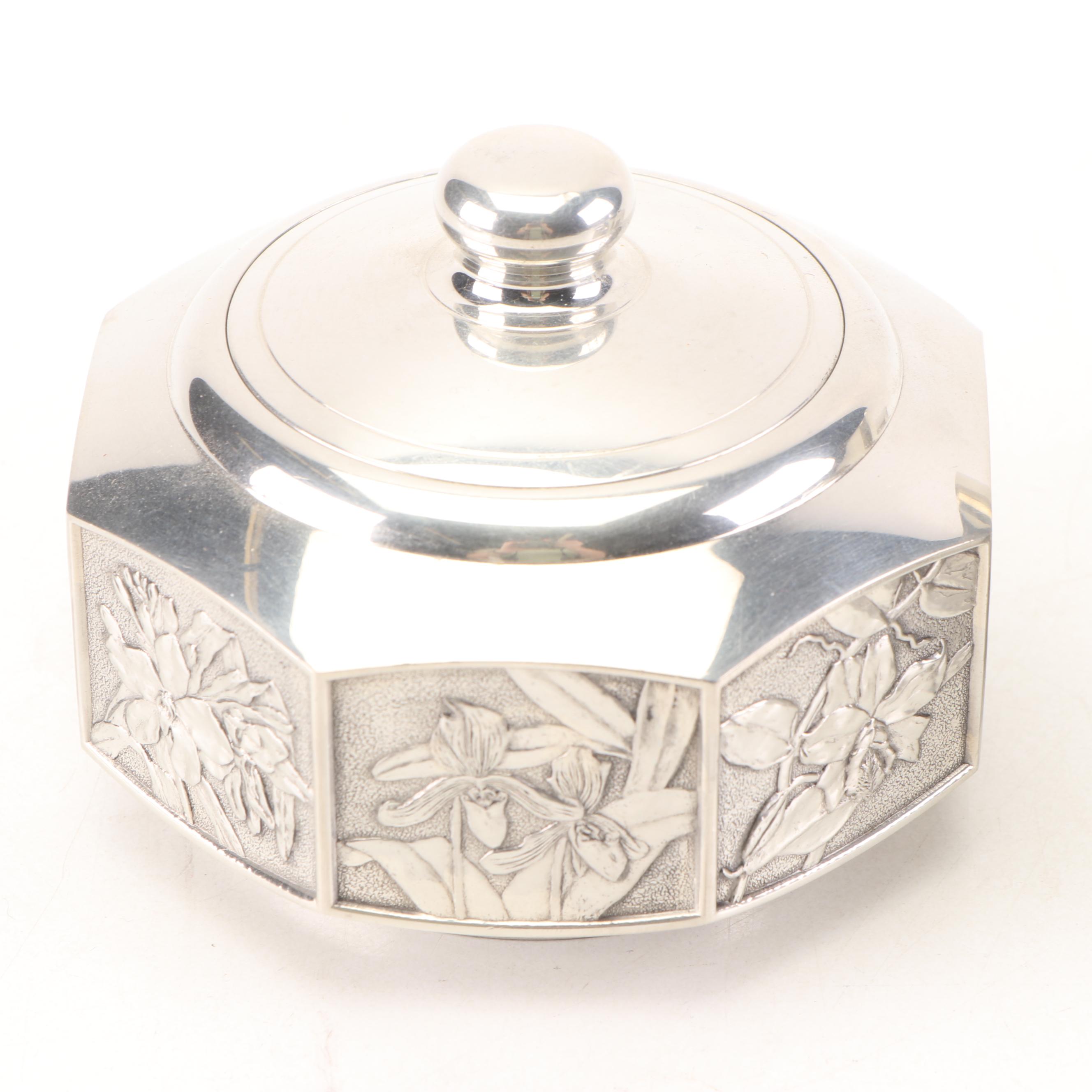 Royal Selangor Pewter Hollowware Teapot with Cream and Sugar Set