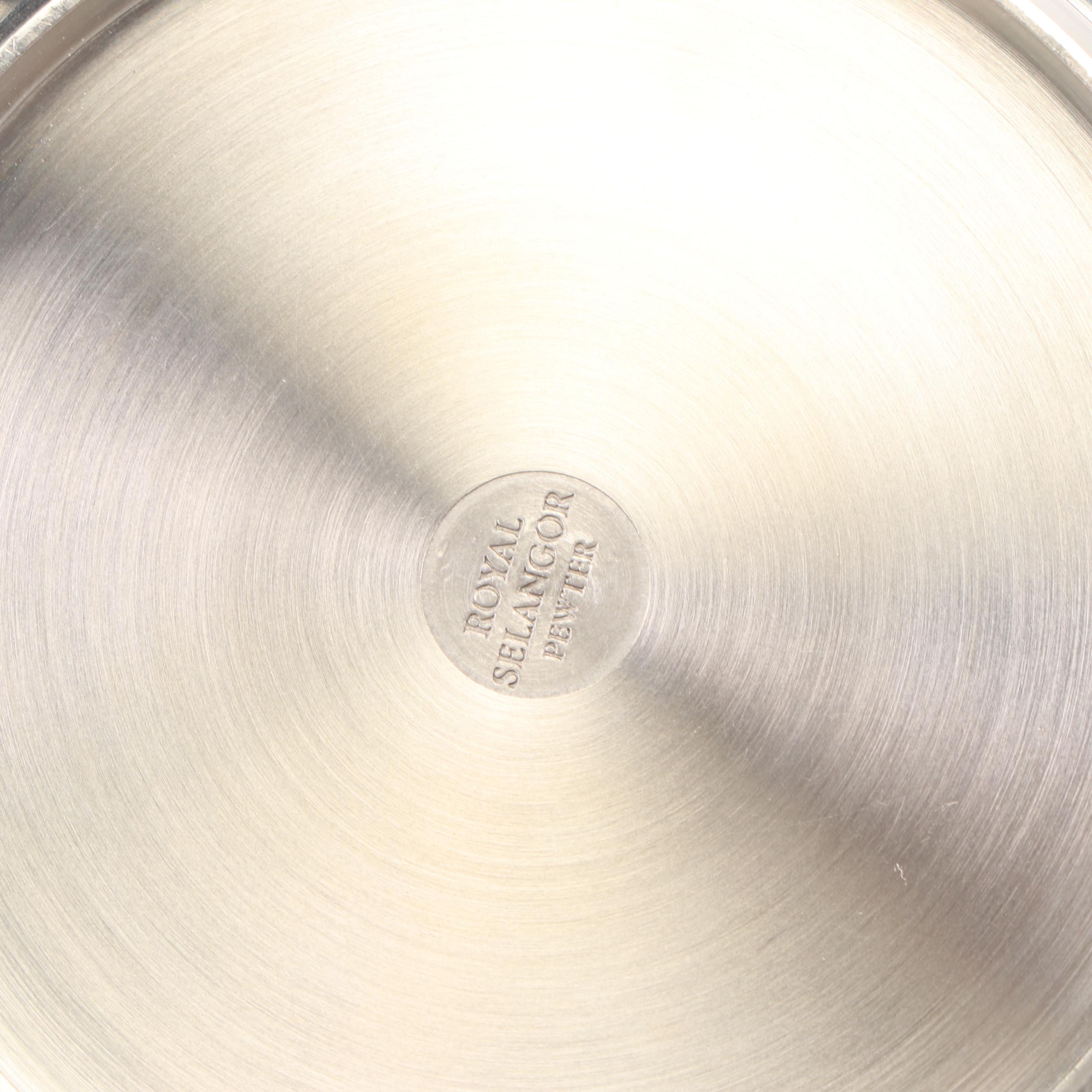 Royal Selangor Pewter Hollowware Teapot with Cream and Sugar Set