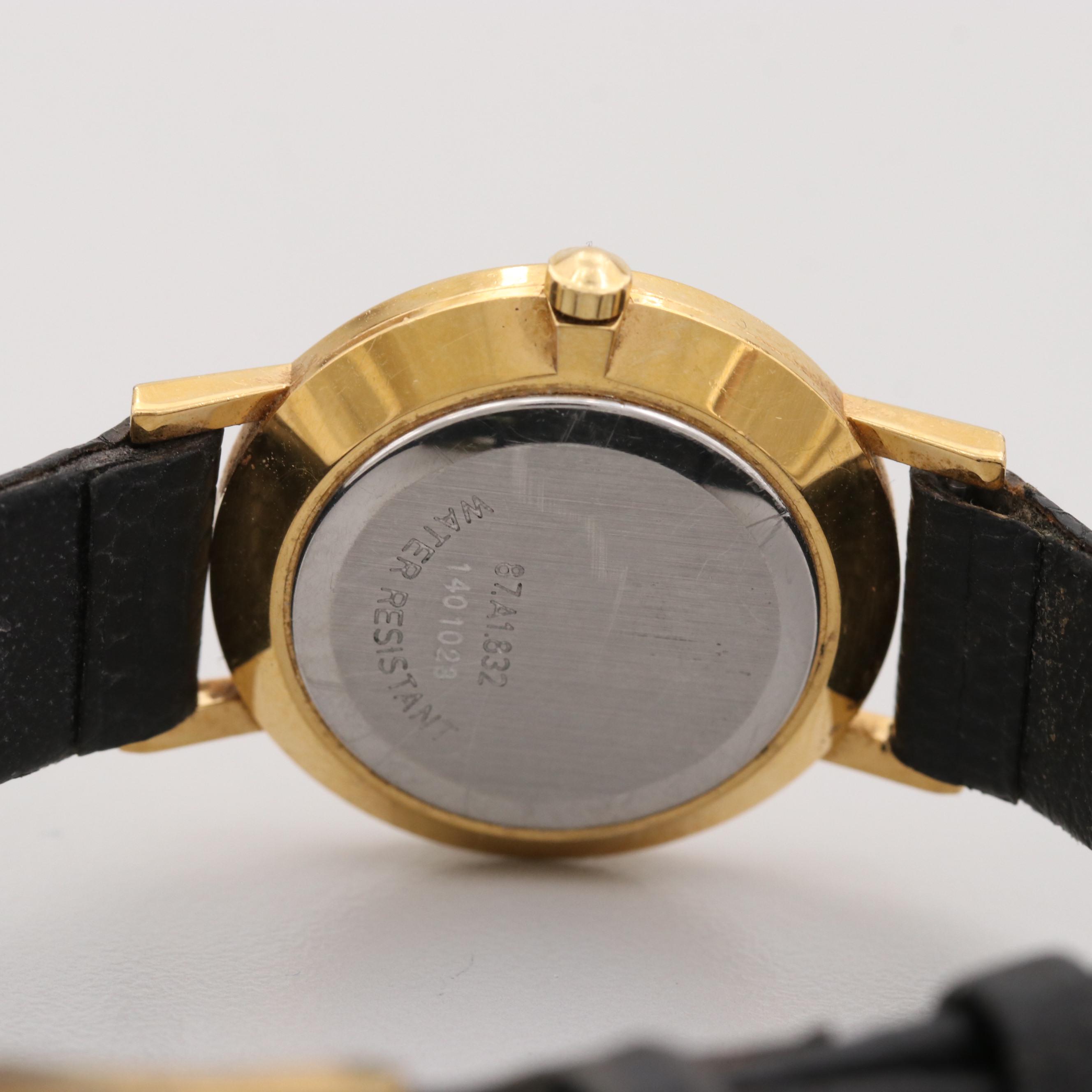 Movado Museum Piece Gold Tone Watch