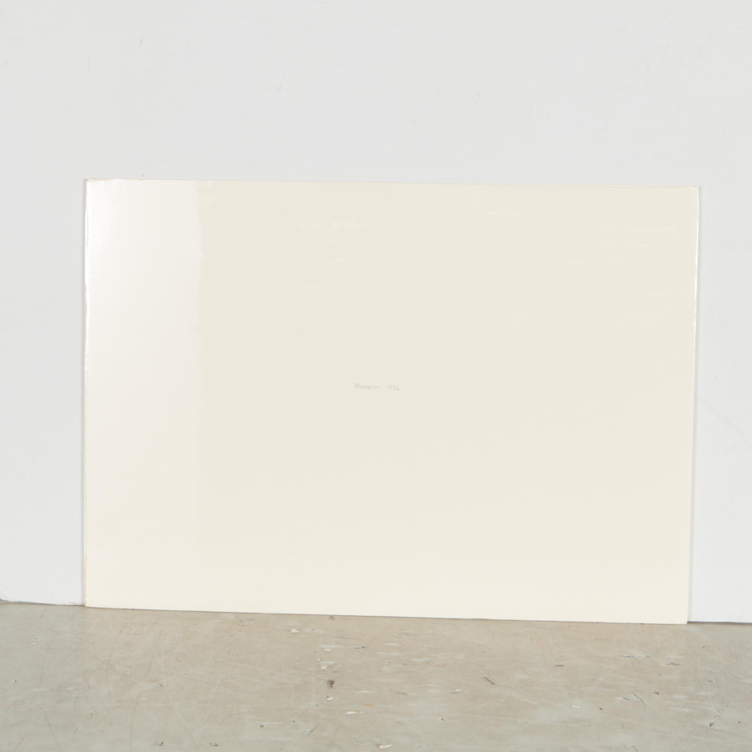 Carl Zimmerman 1972 Watercolor Painting "Memories"