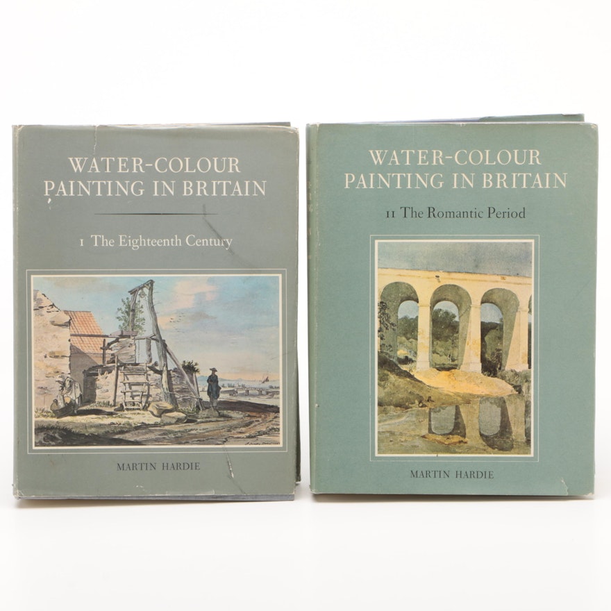 1967 "Water-Colour Painting in Britain" Two-Volume Set by Martin Hardie