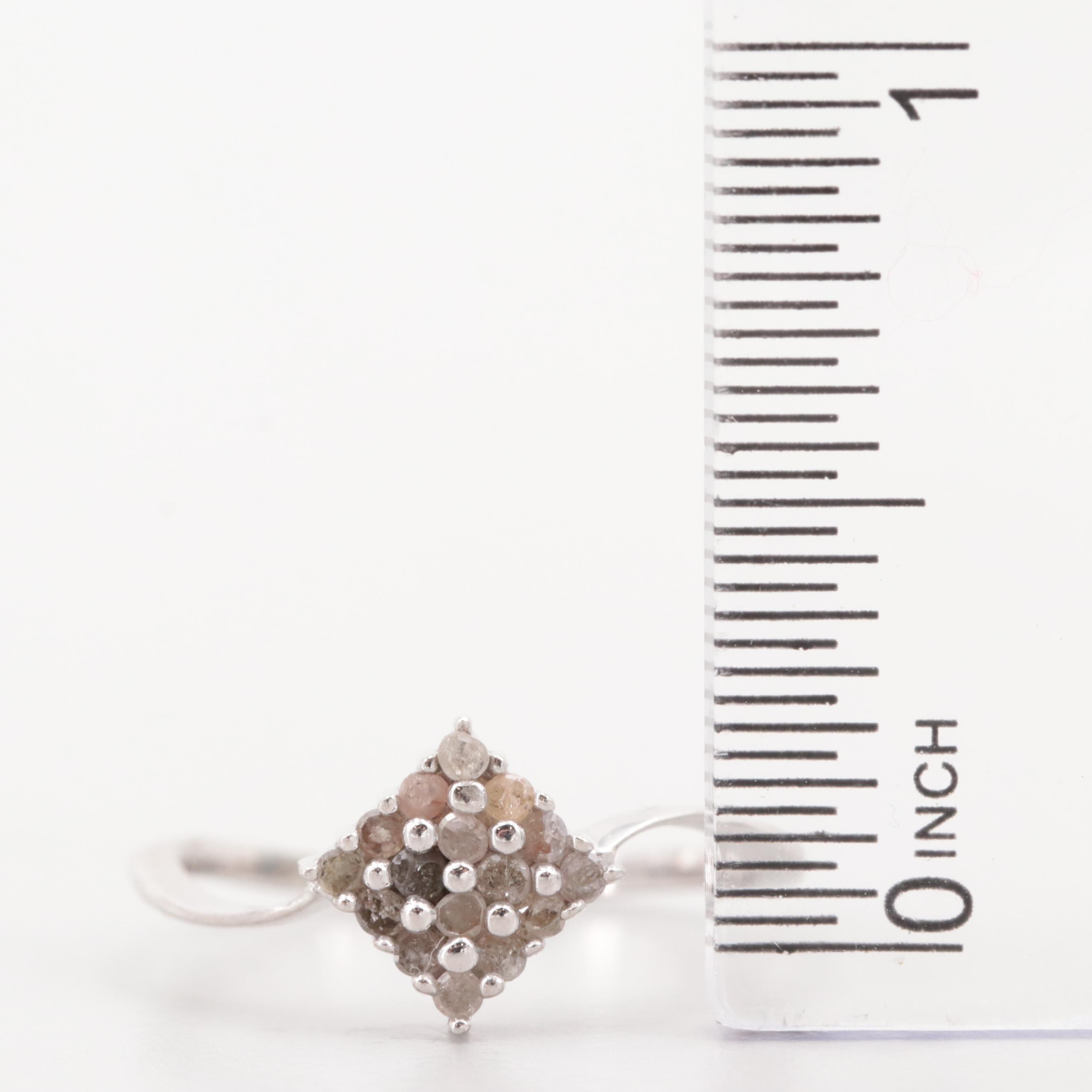 Sterling Silver Diamond Rings