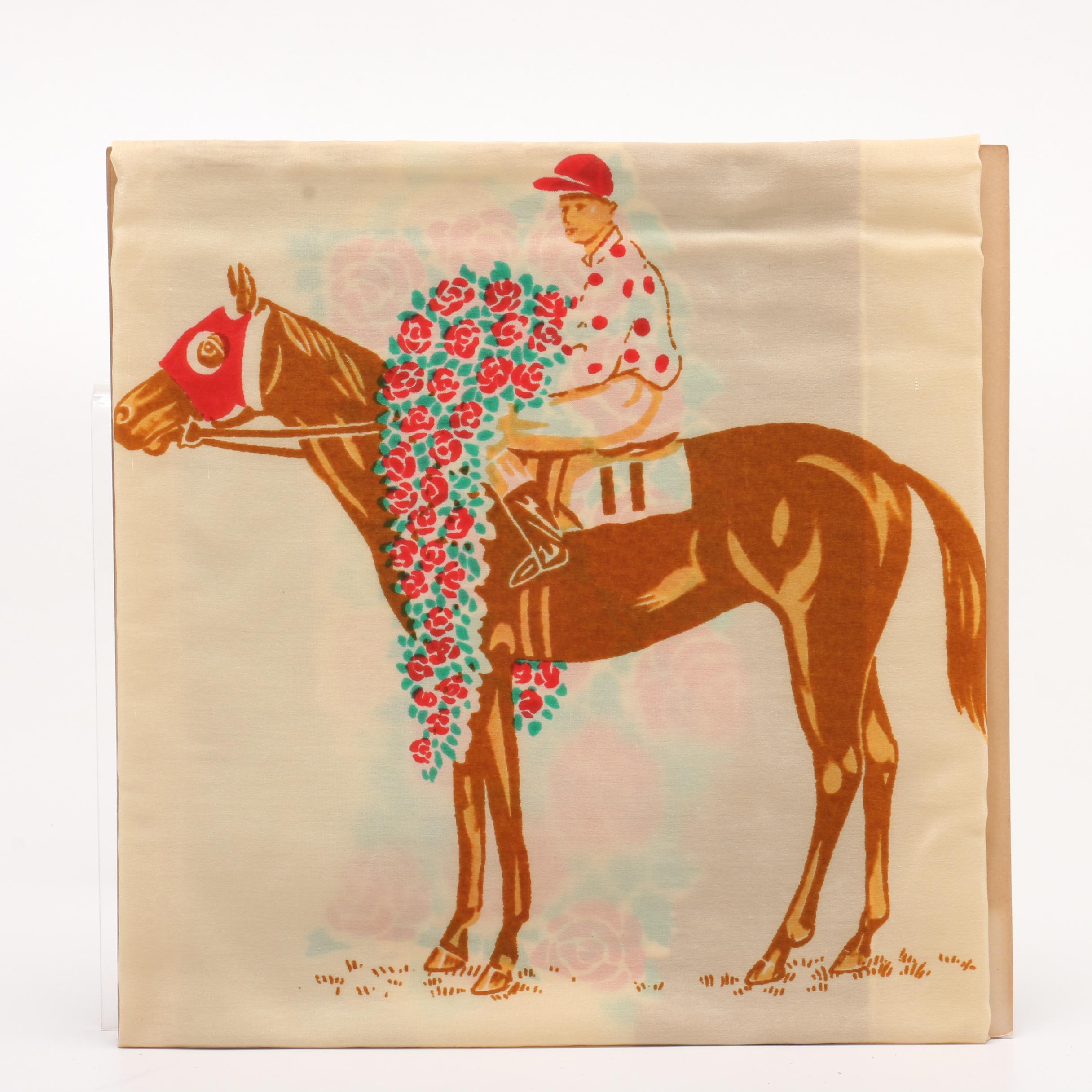 Churchill Downs Derby Day 1936 Silk Scarf in Original Box
