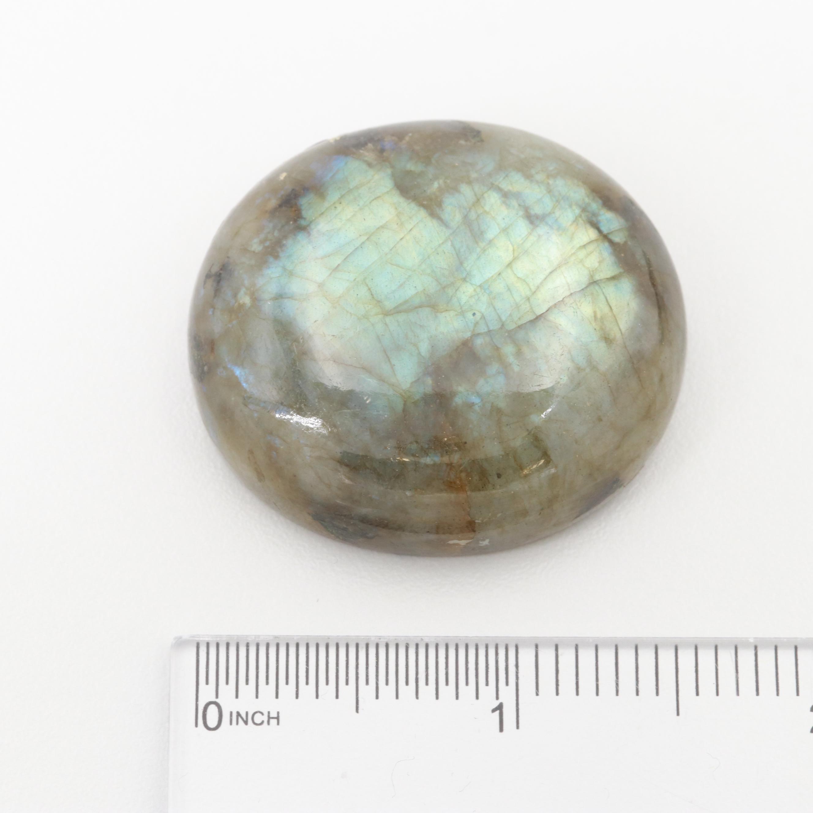 Loose 3.53 CT Labradorite and Oval Cabochon Labradorite
