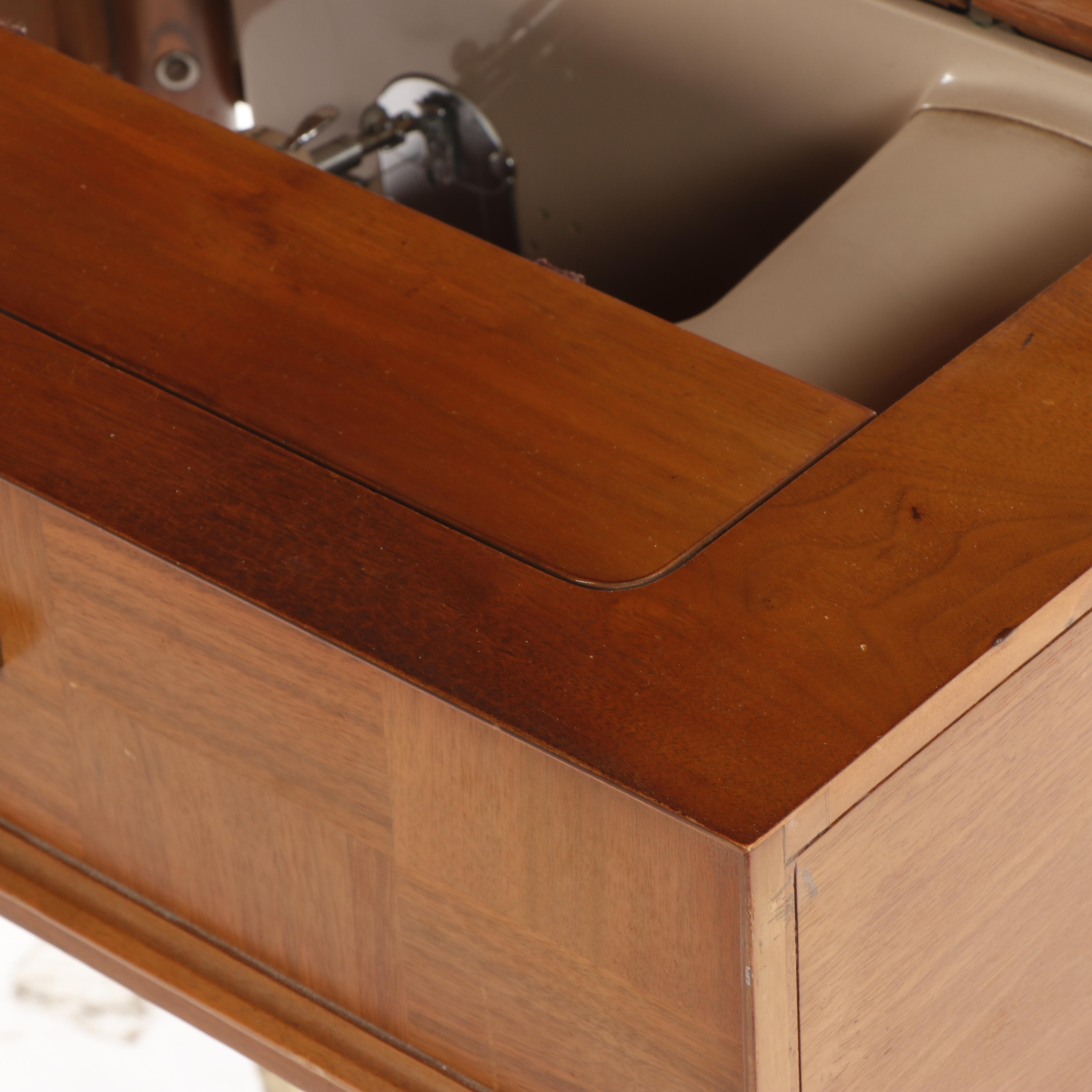 Mid Century Modern Singer 500A Sewing Machine in Table