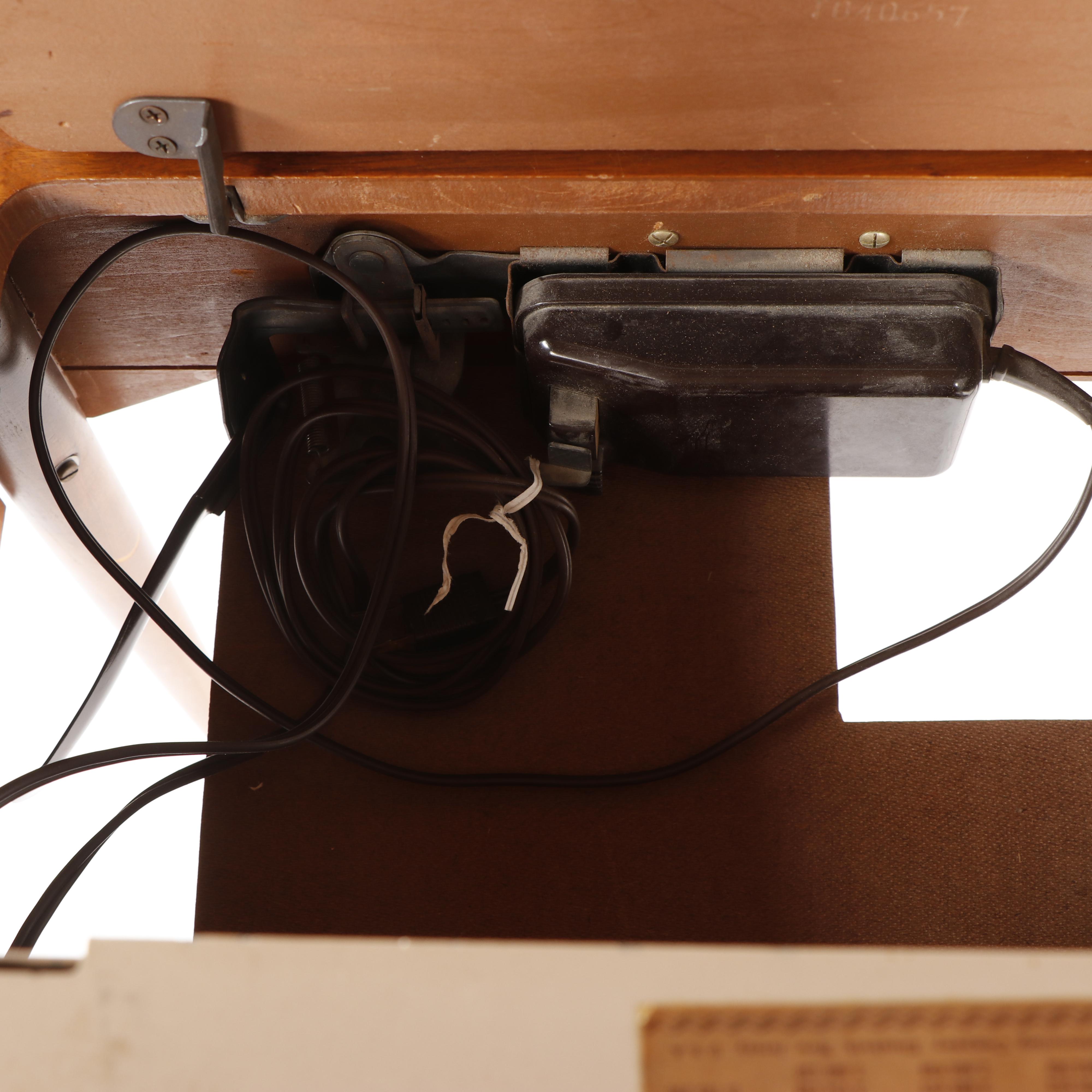 Mid Century Modern Singer 500A Sewing Machine in Table