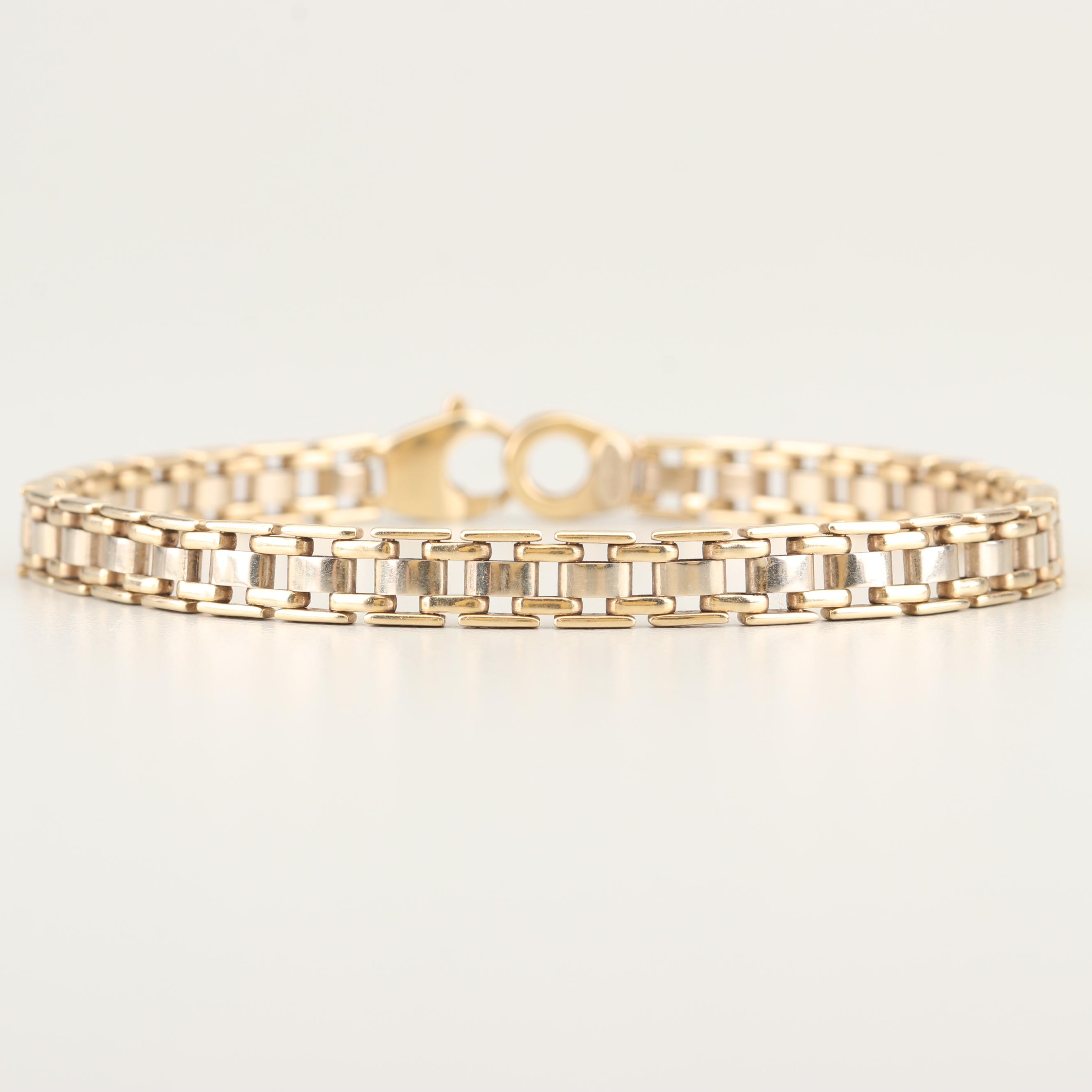Aurafin 14K Yellow Gold Chain Link Bracelet