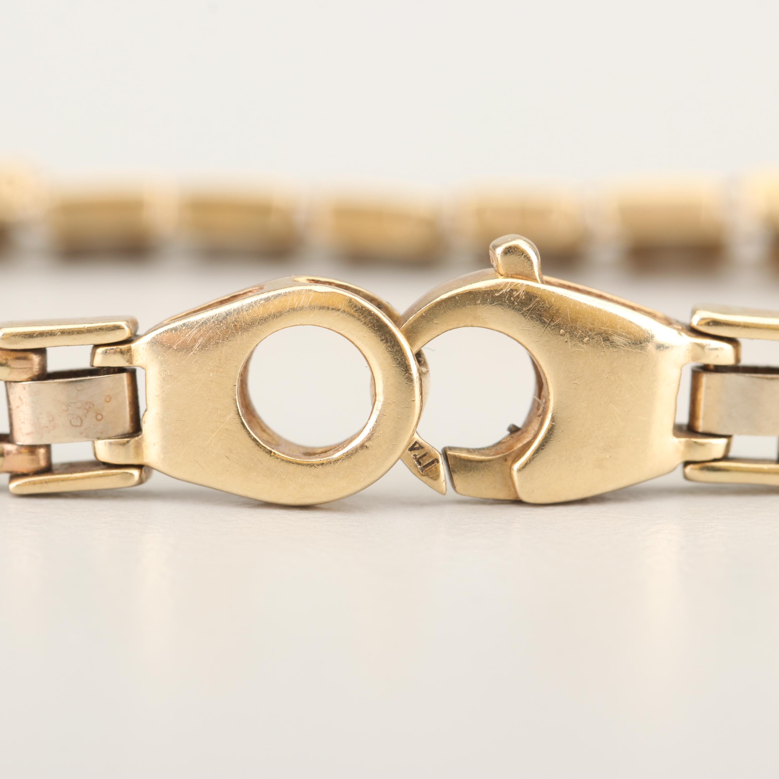 Aurafin 14K Yellow Gold Chain Link Bracelet