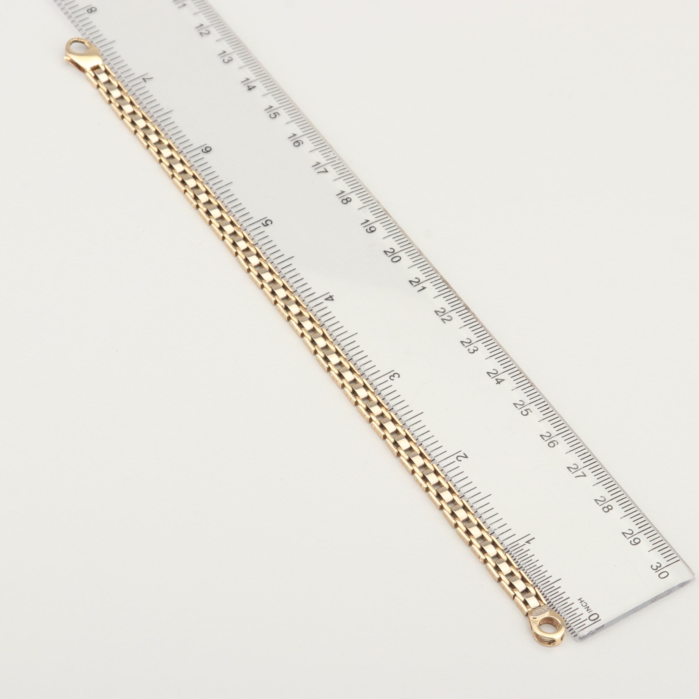 Aurafin 14K Yellow Gold Chain Link Bracelet
