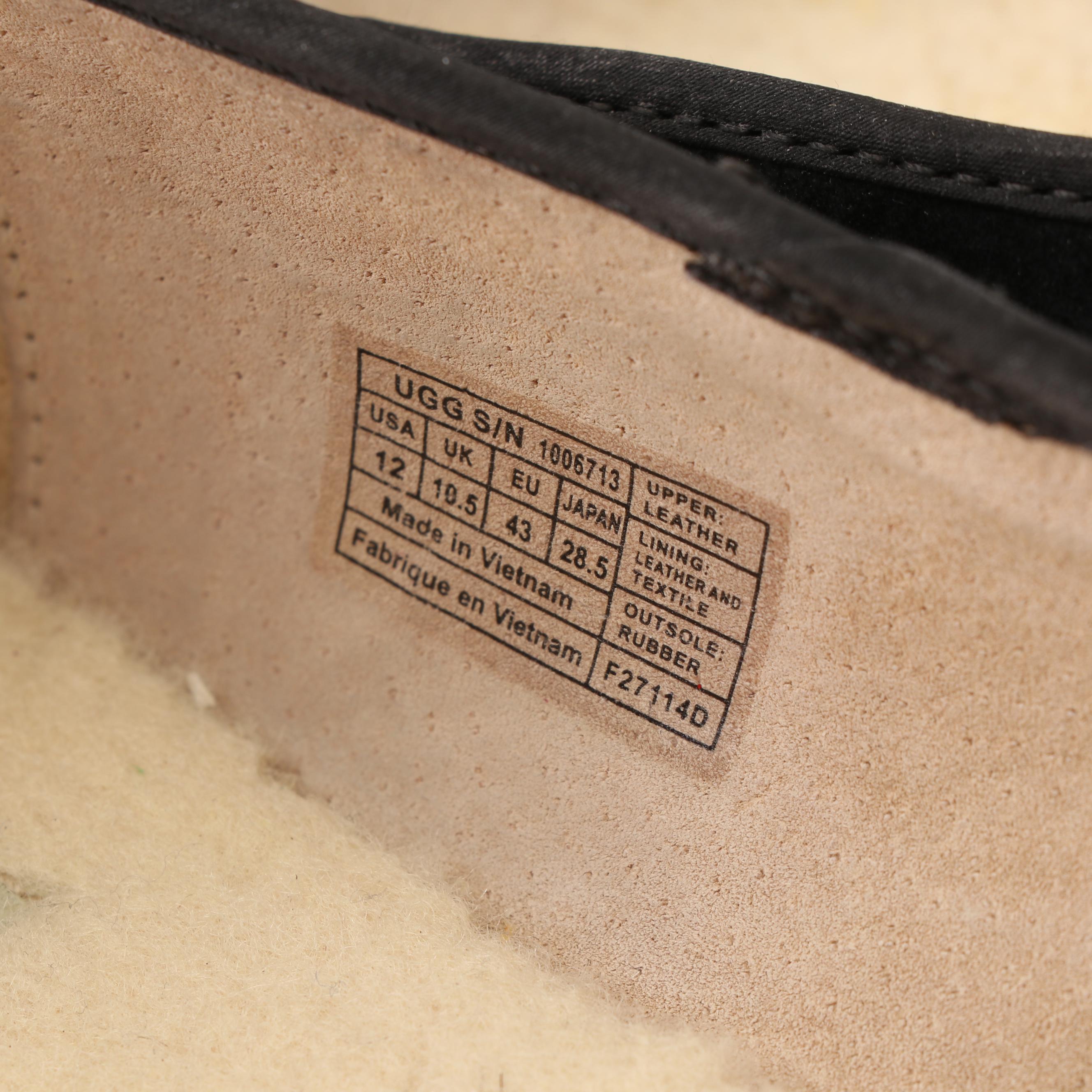 UGG Australia Alloway Crystal Bow Black Suede Flats