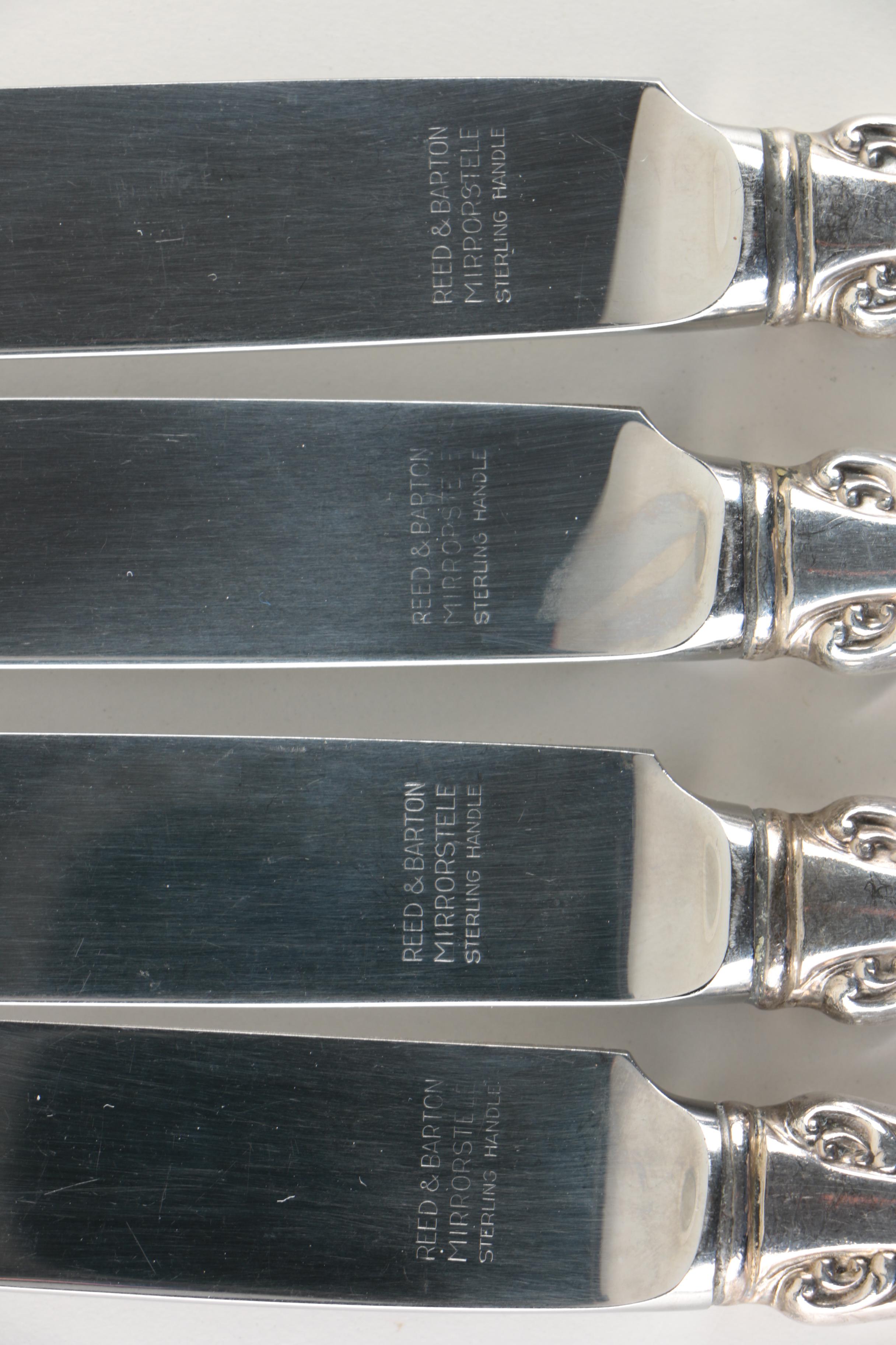 Reed & Barton "Georgian Rose" Sterling Silver Flatware for Four