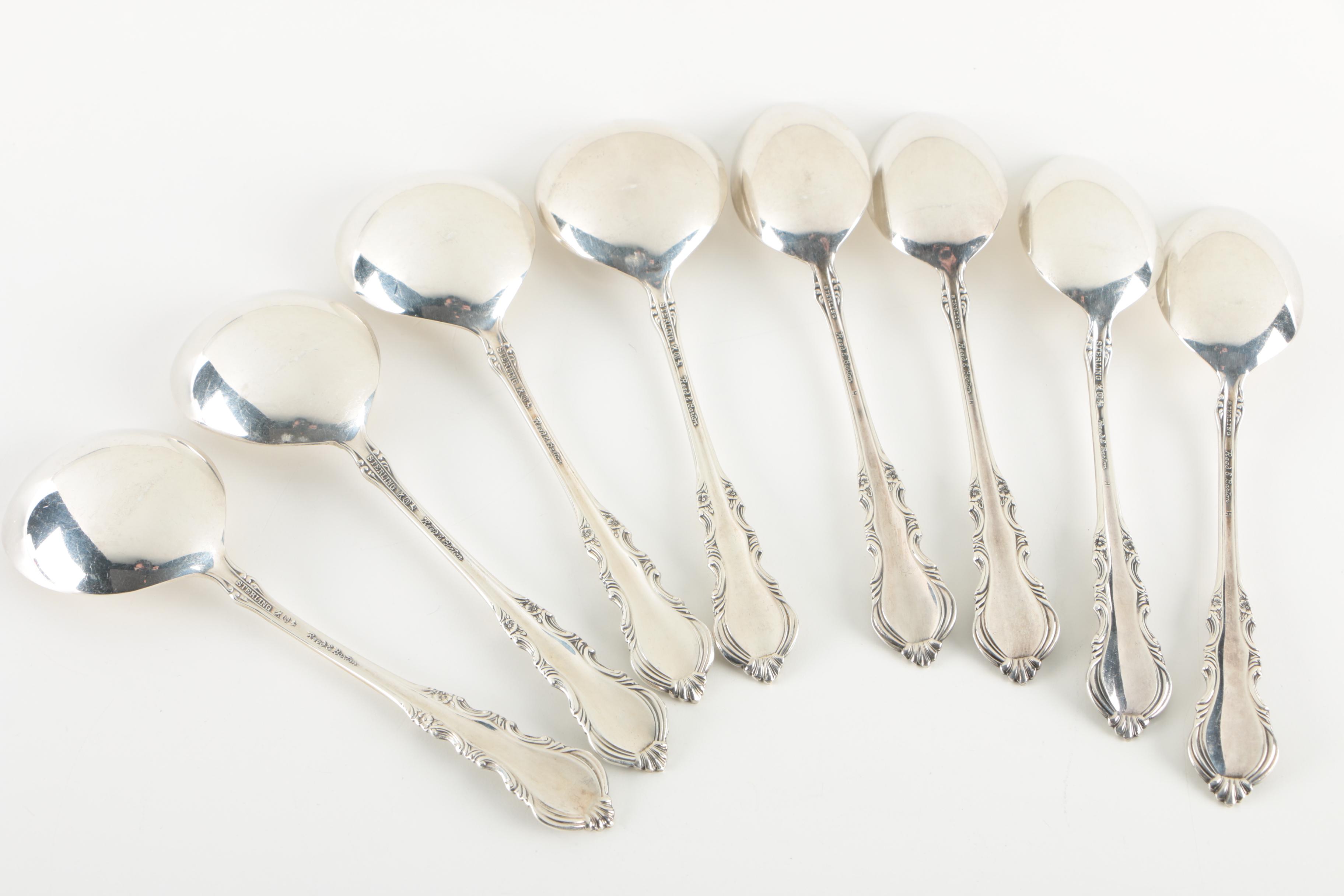 Reed & Barton "Georgian Rose" Sterling Silver Flatware for Four