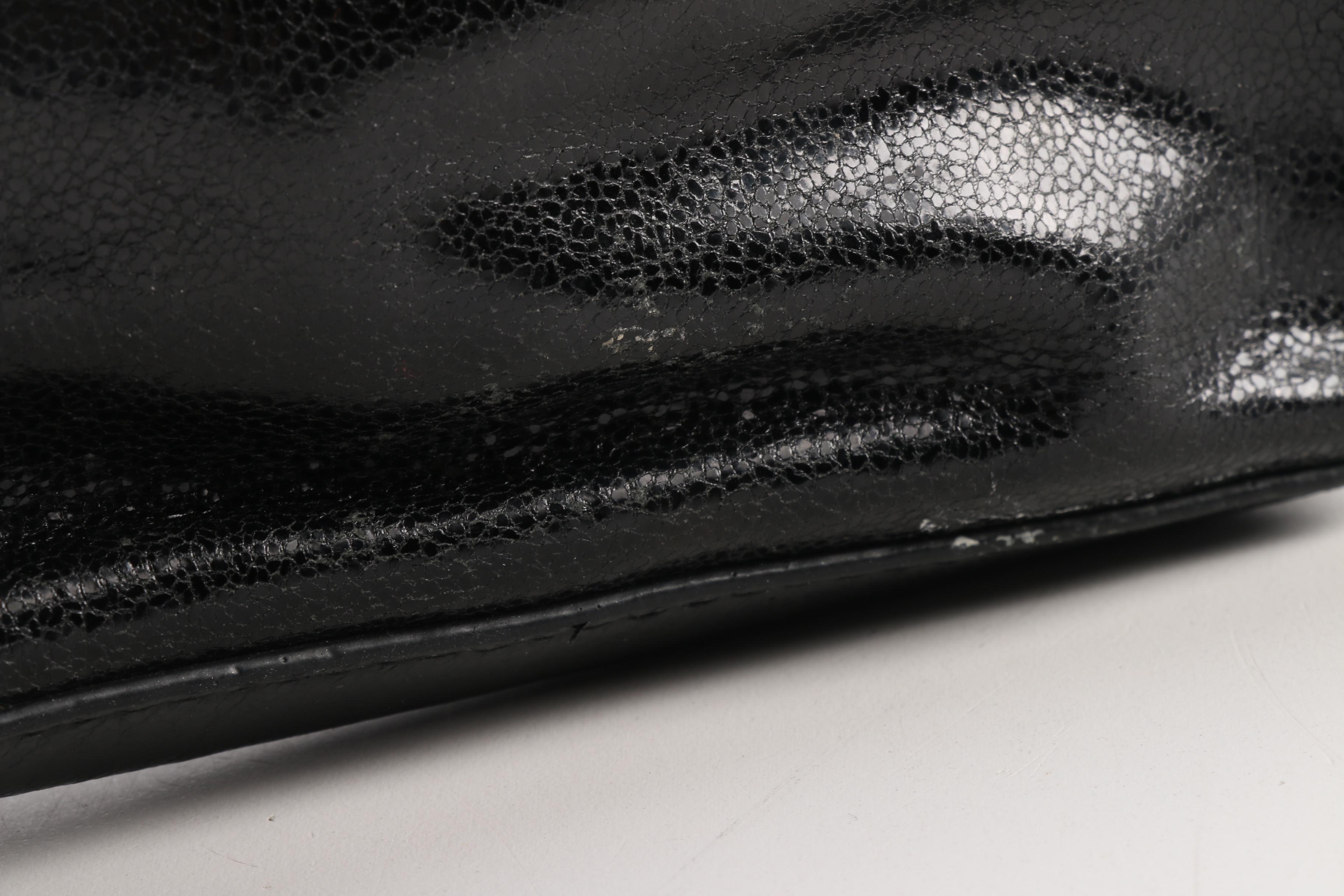 Tory Burch Mini Robinson Black Leather Crossbody Bag