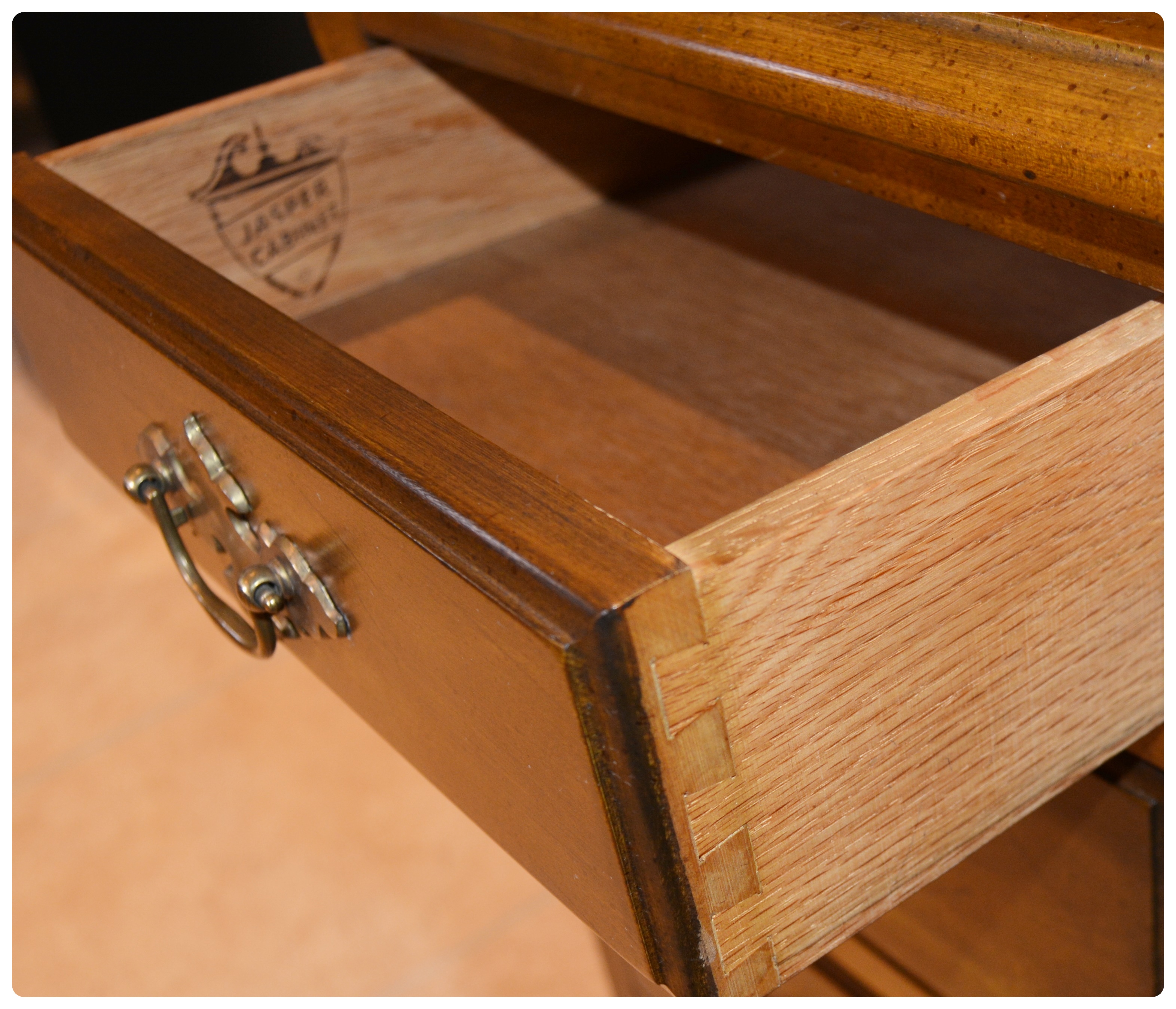 Jasper Cabinet Roll-Top Desk and Drexel-Heritage Swivel Desk Chair