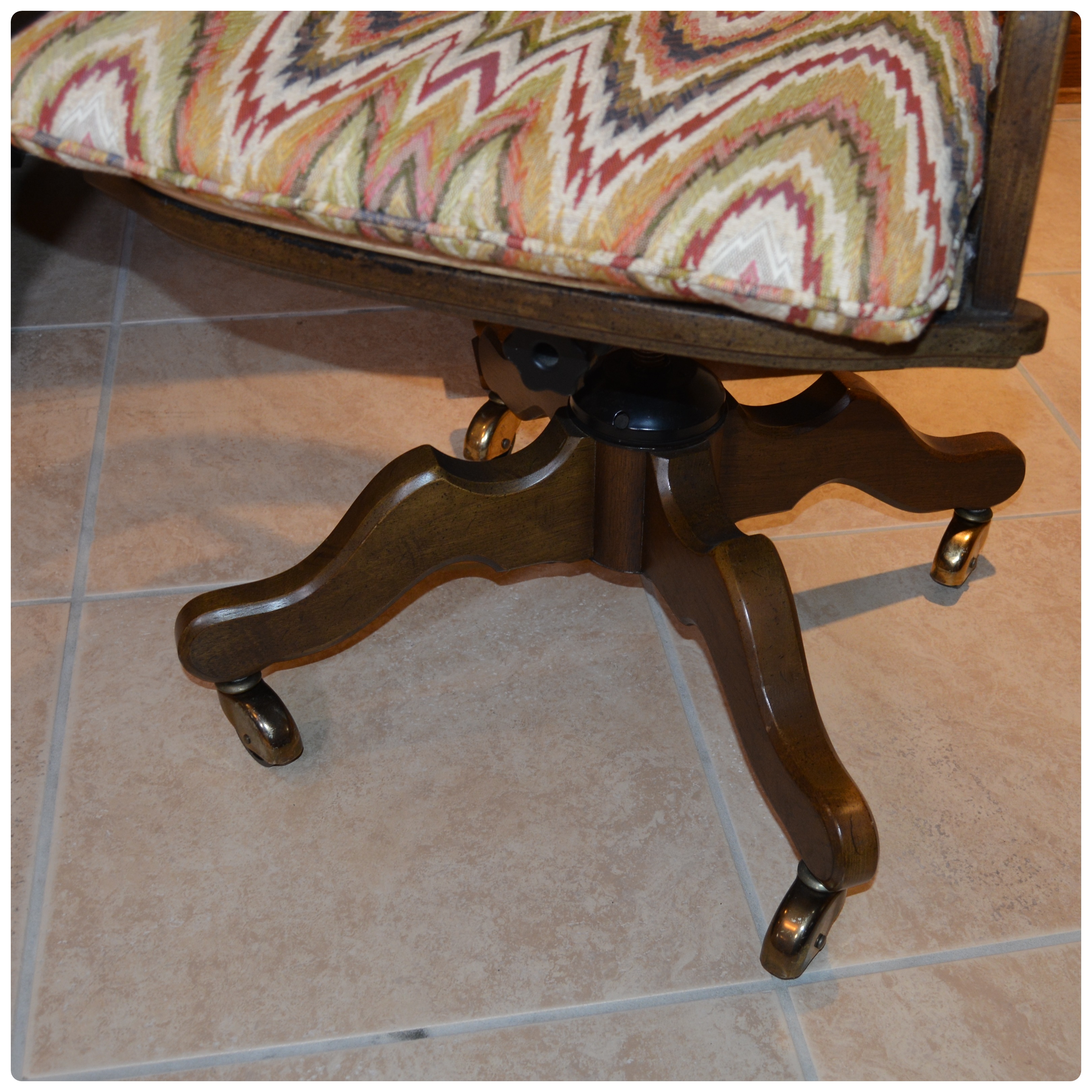 Jasper Cabinet Roll-Top Desk and Drexel-Heritage Swivel Desk Chair