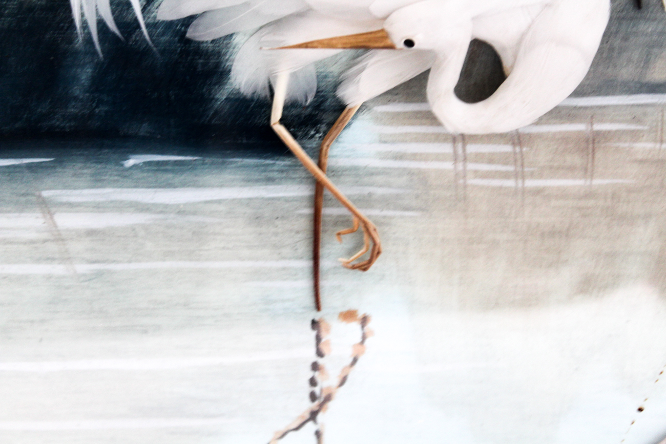 CAC Feather Artwork Herons