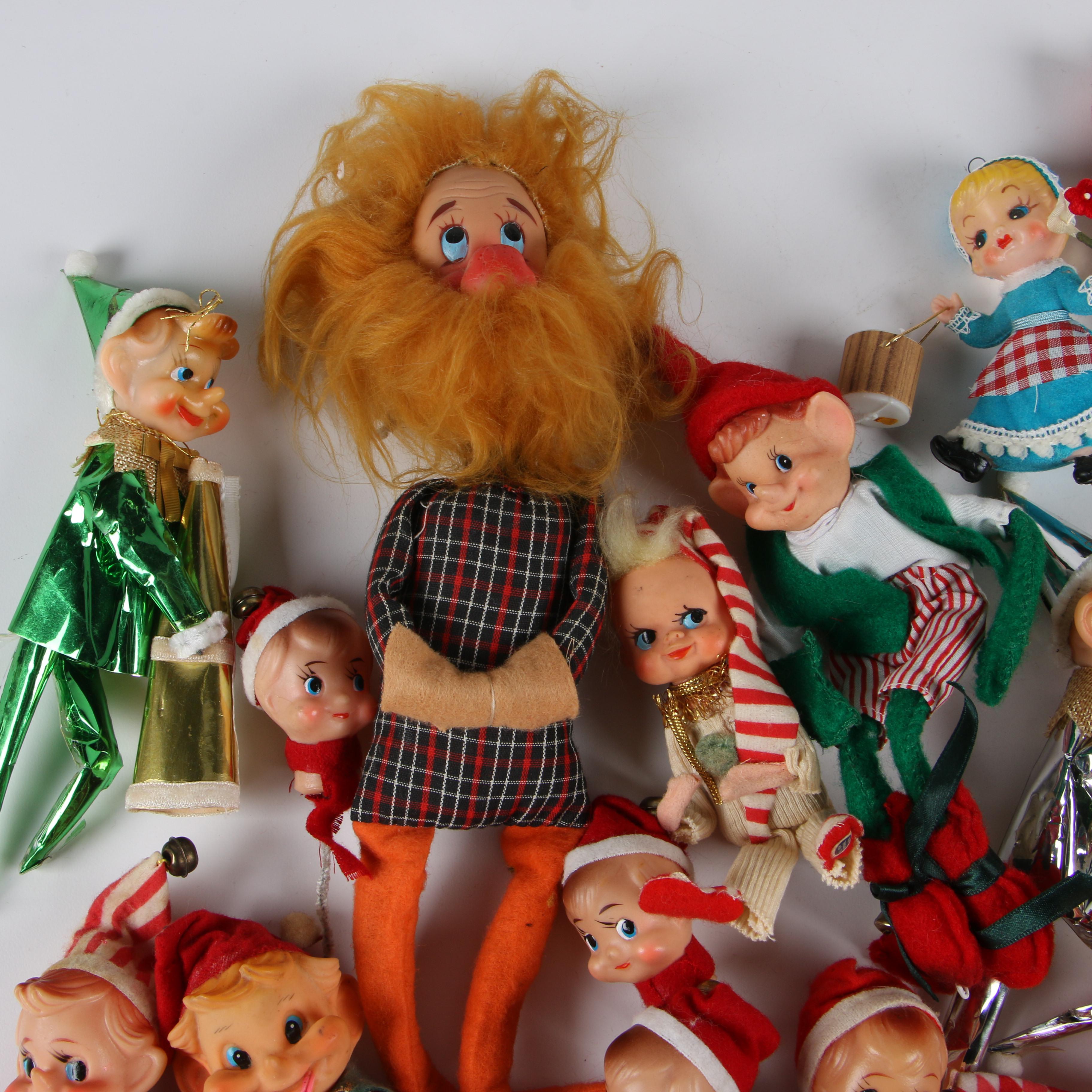 Elf Christmas Décor, Mid-Century