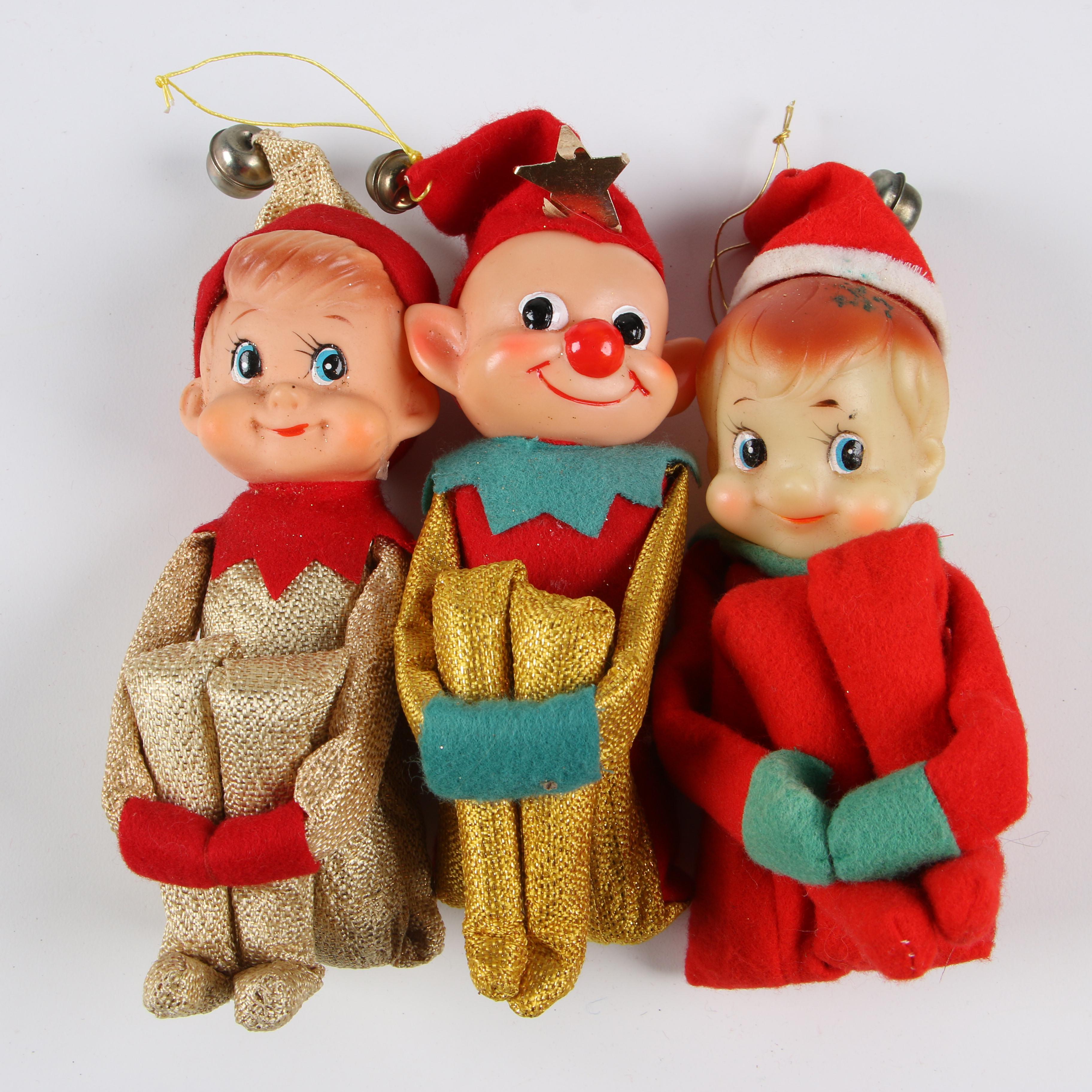 Elf Christmas Décor, Mid-Century