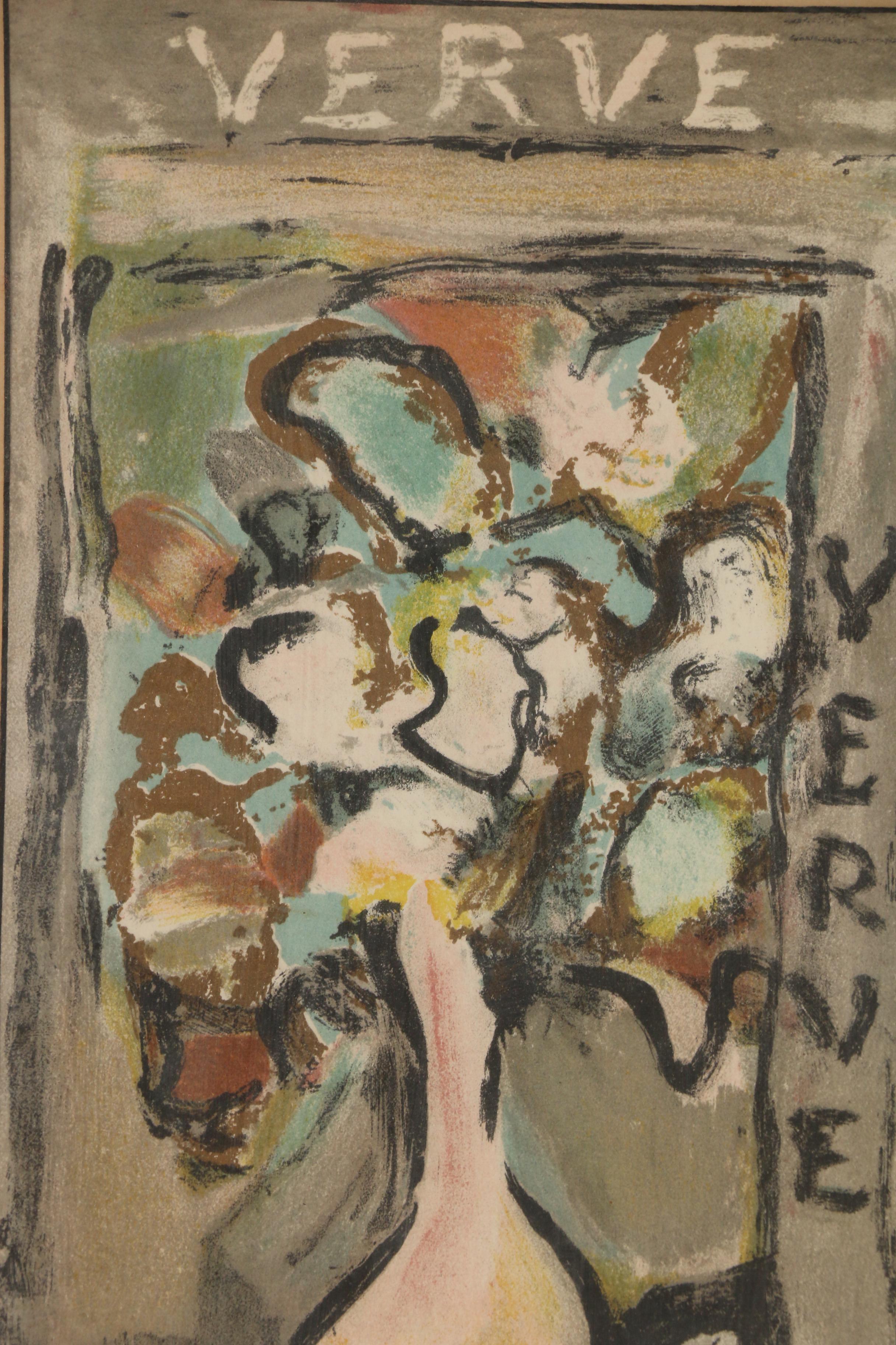 Georges Rouault 1938 Lithograph for "Verve"