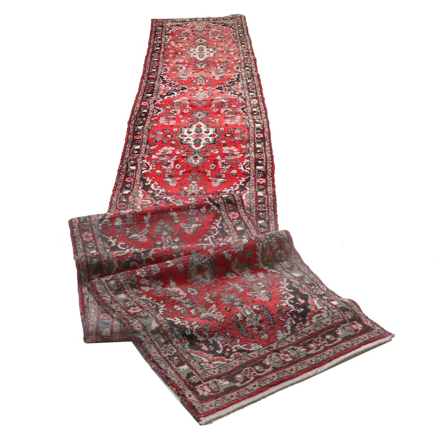 Hand-Knotted Persian Lilihan Carpet Runner