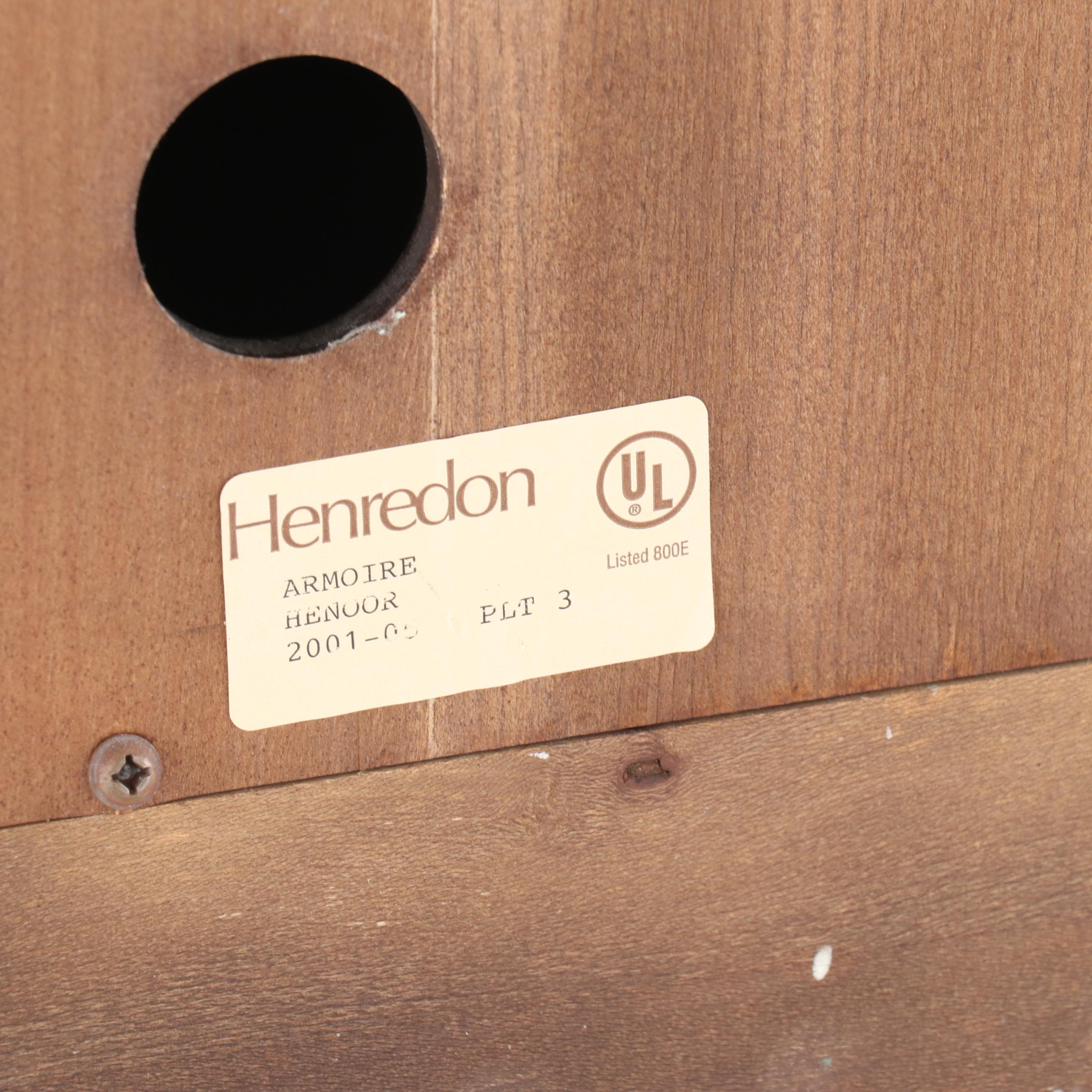 Henredon George III Style Mahogany-Finish Wooden Entertainment Cabinet